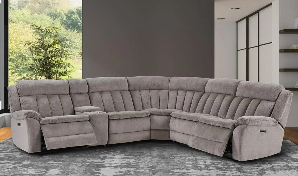 Parker House Furniture Cuddler Power Right Arm Facing Recliner in Laurel Dove - Image 5