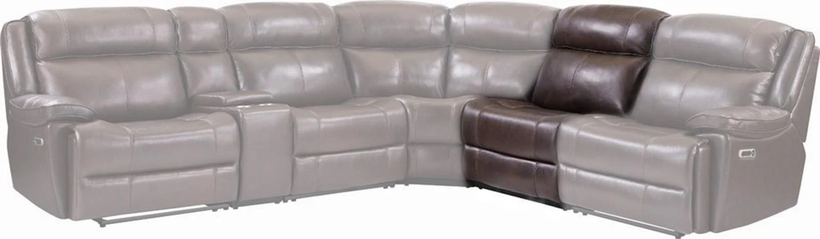 Parker House Furniture Eclipse Armless Chair in Florence Brown