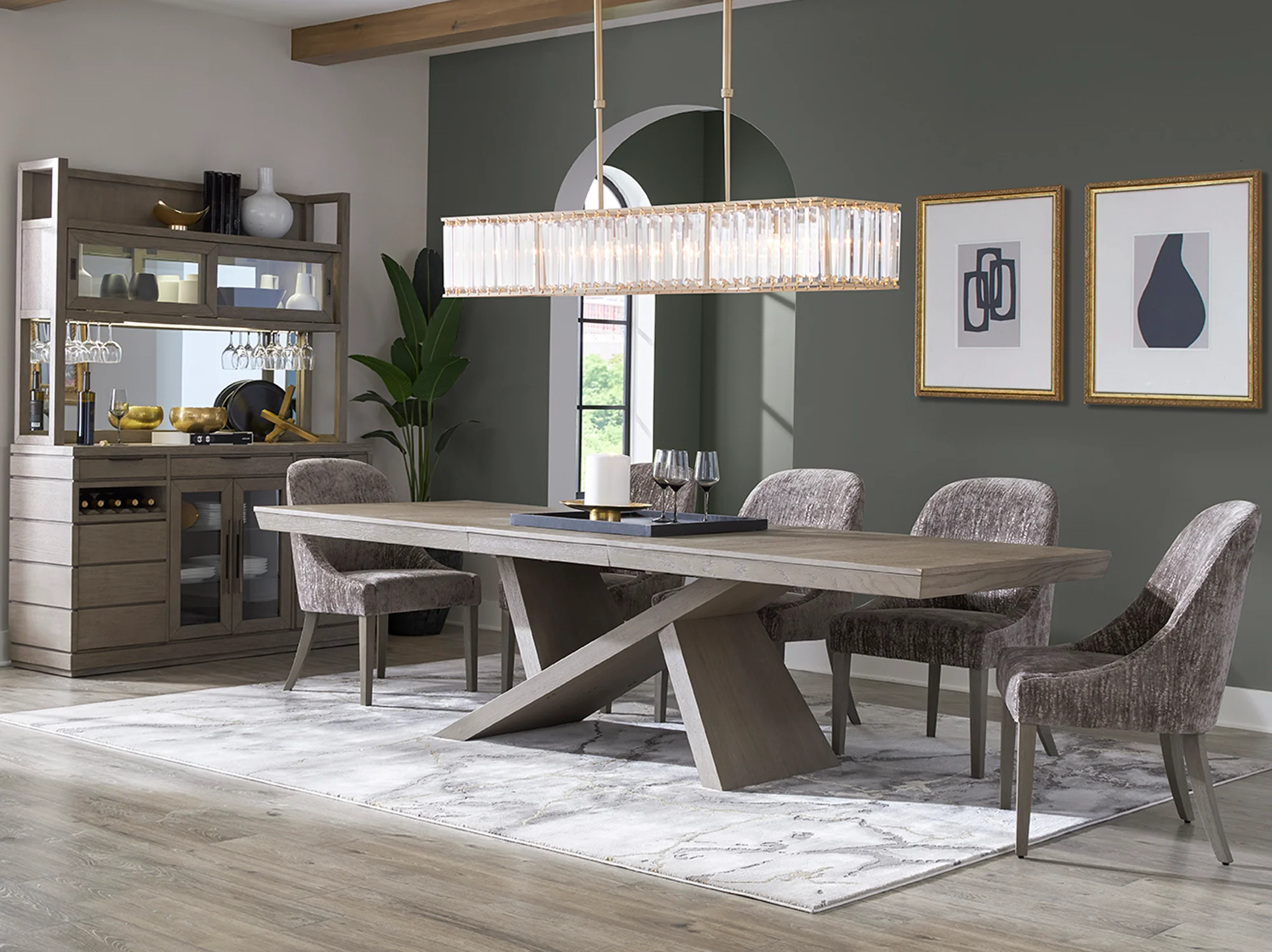 Parker House Pure Modern Dining Upholstered Armless Side Chair - Image 3