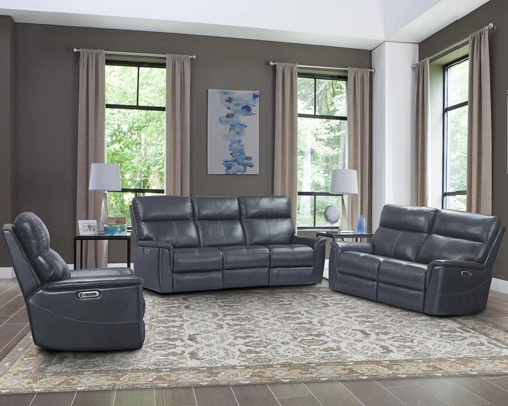 Parker House Reed Power Loveseat in Indigo - Image 2