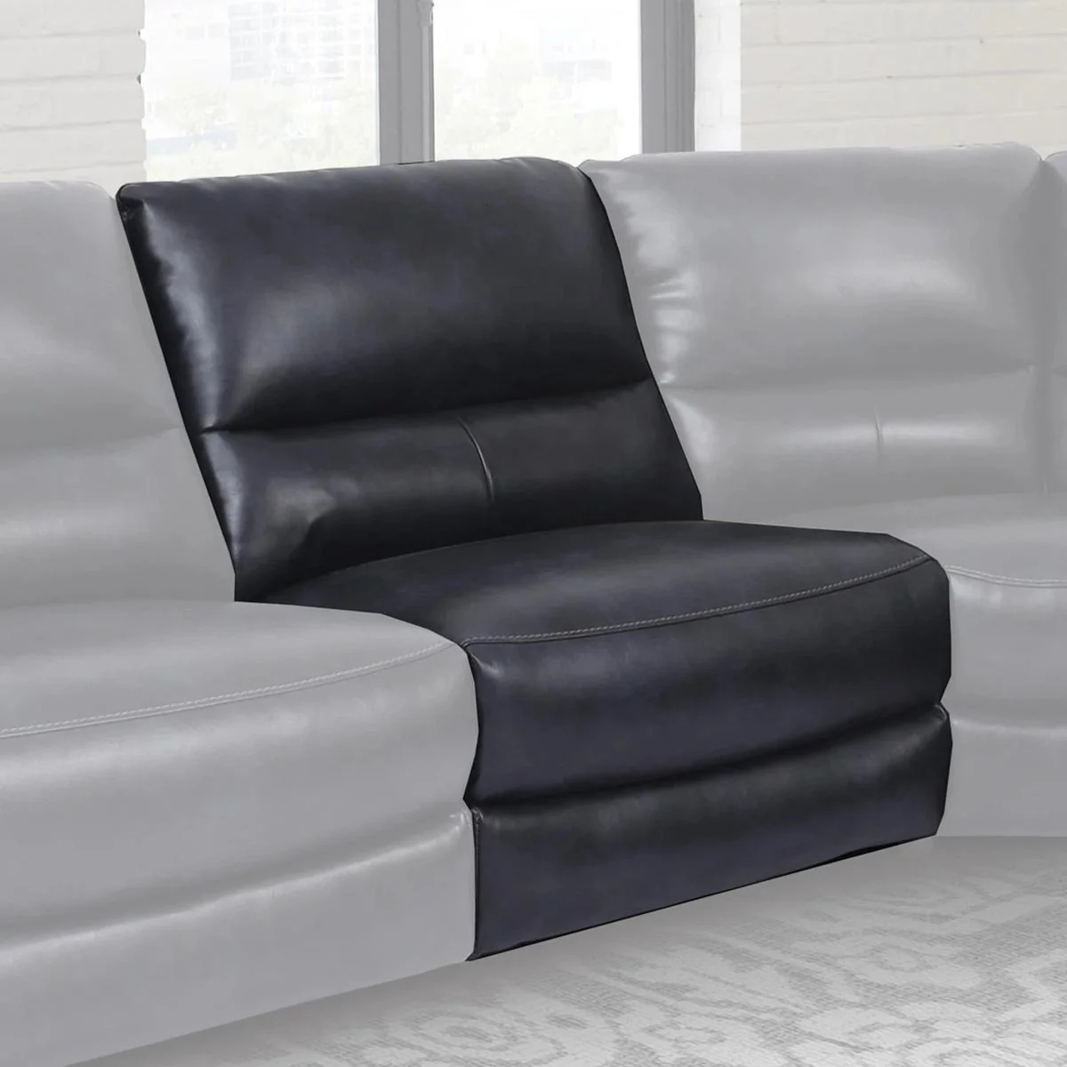 Parker House Samson Armless Chair in Banner Navy