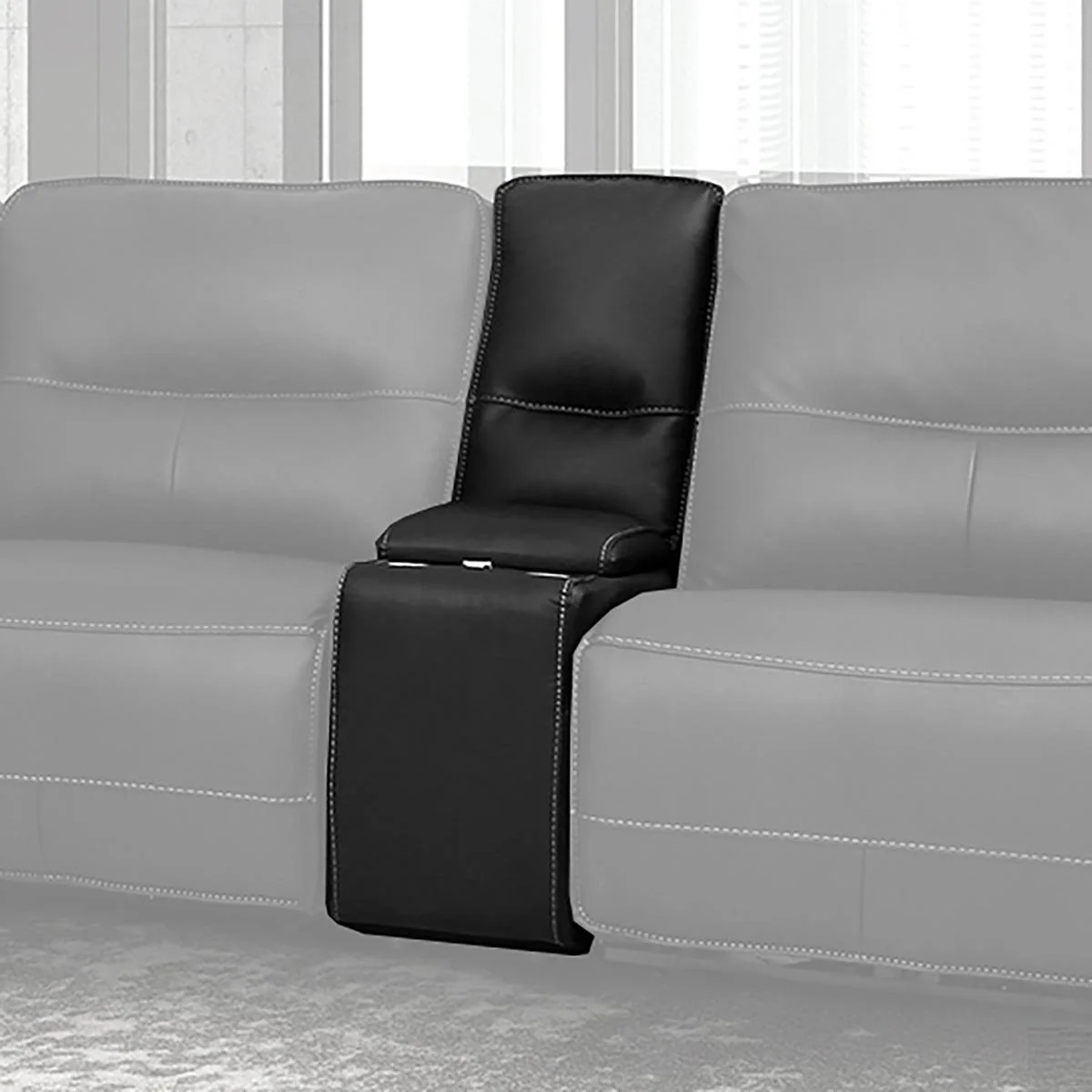Parker House Spartacus Entertainment Console with USB Pop-up in Black