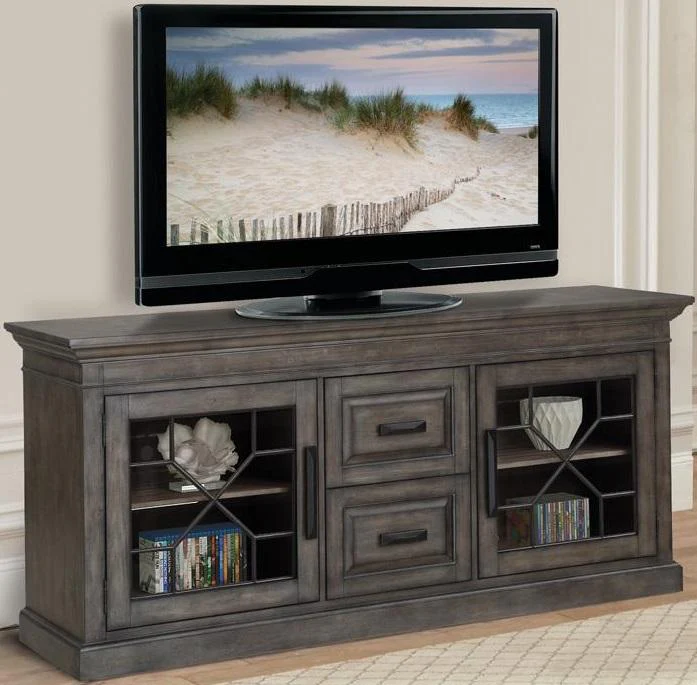 Parker House Sundance 76 in.TV Console in Smokey Grey - Image 2