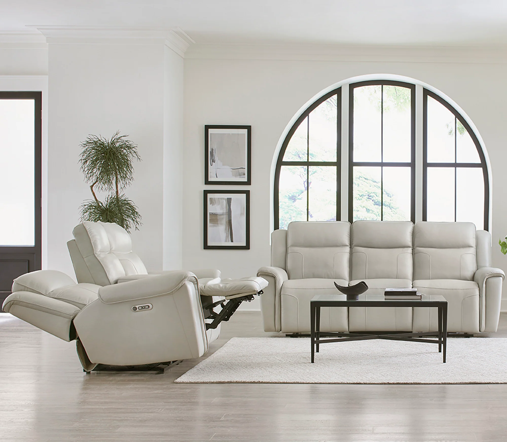 Parker Living Atlantis - Whisper Ivory Power Reclining Zero Gravity Console Loveseat - Image 5
