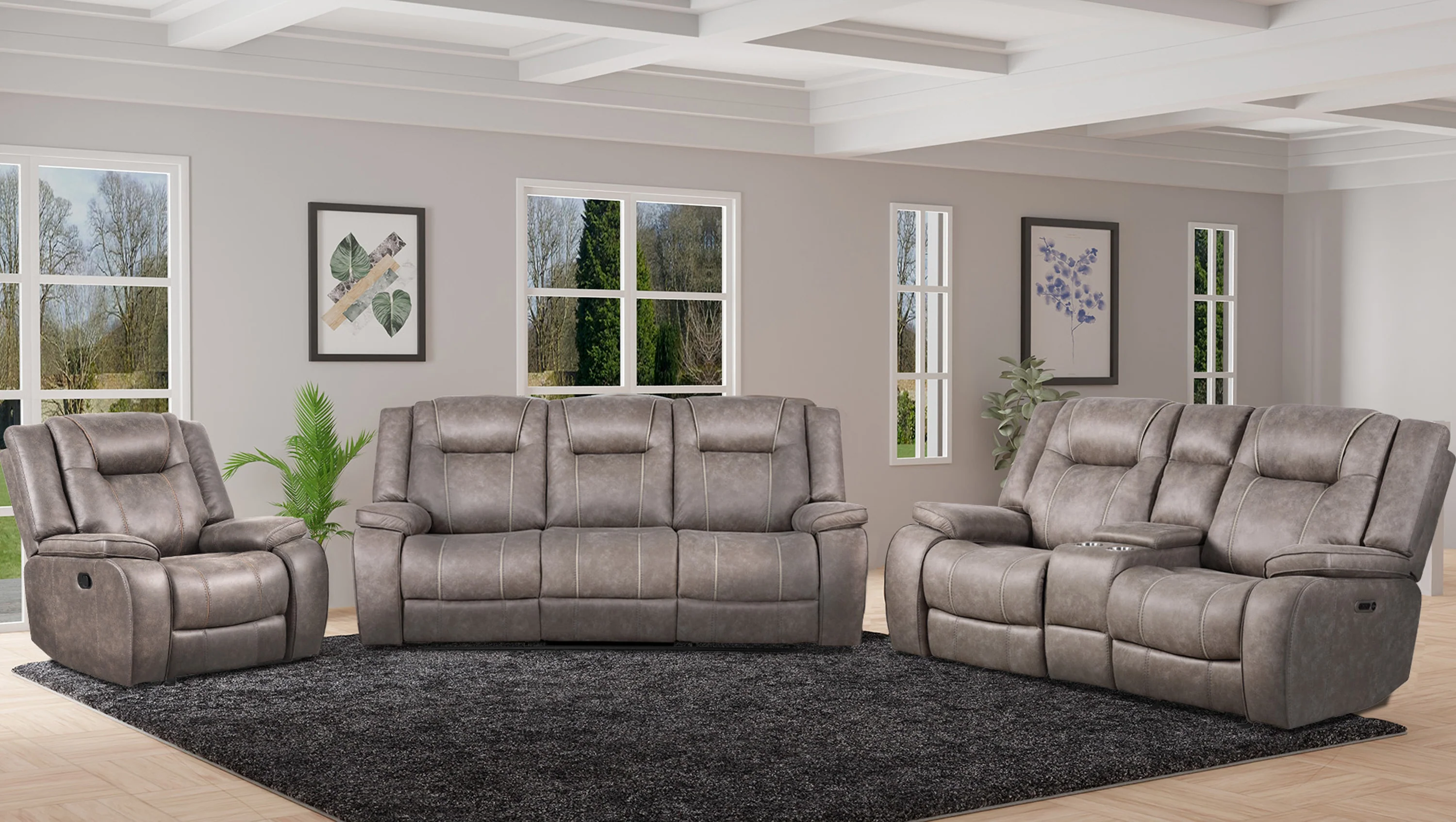 Parker Living Blake - Desert Taupe Glider Recliner Two Pack - Image 6