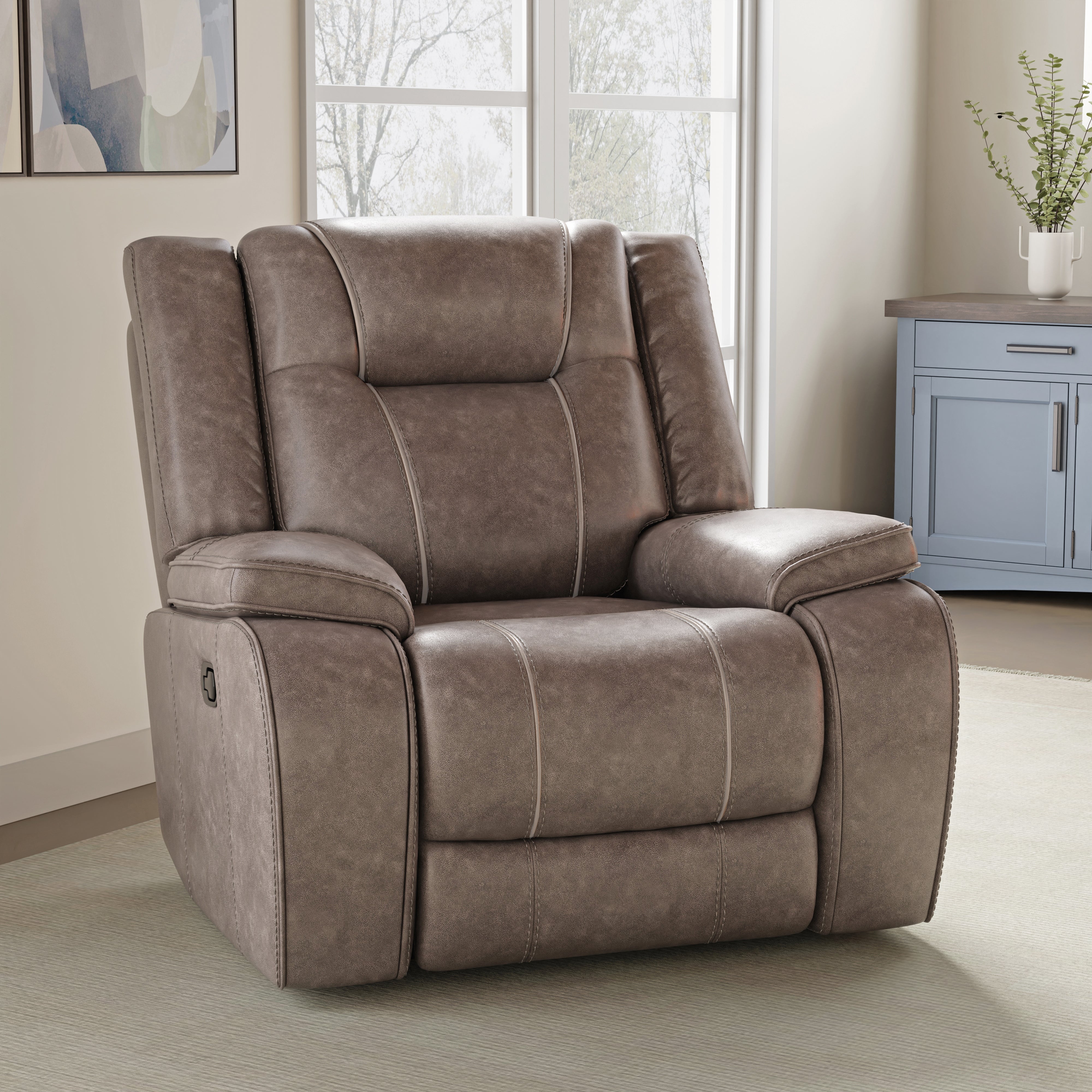Parker Living Blake - Desert Taupe Manual Reclining Sofa Loveseat and Recliner - Image 11