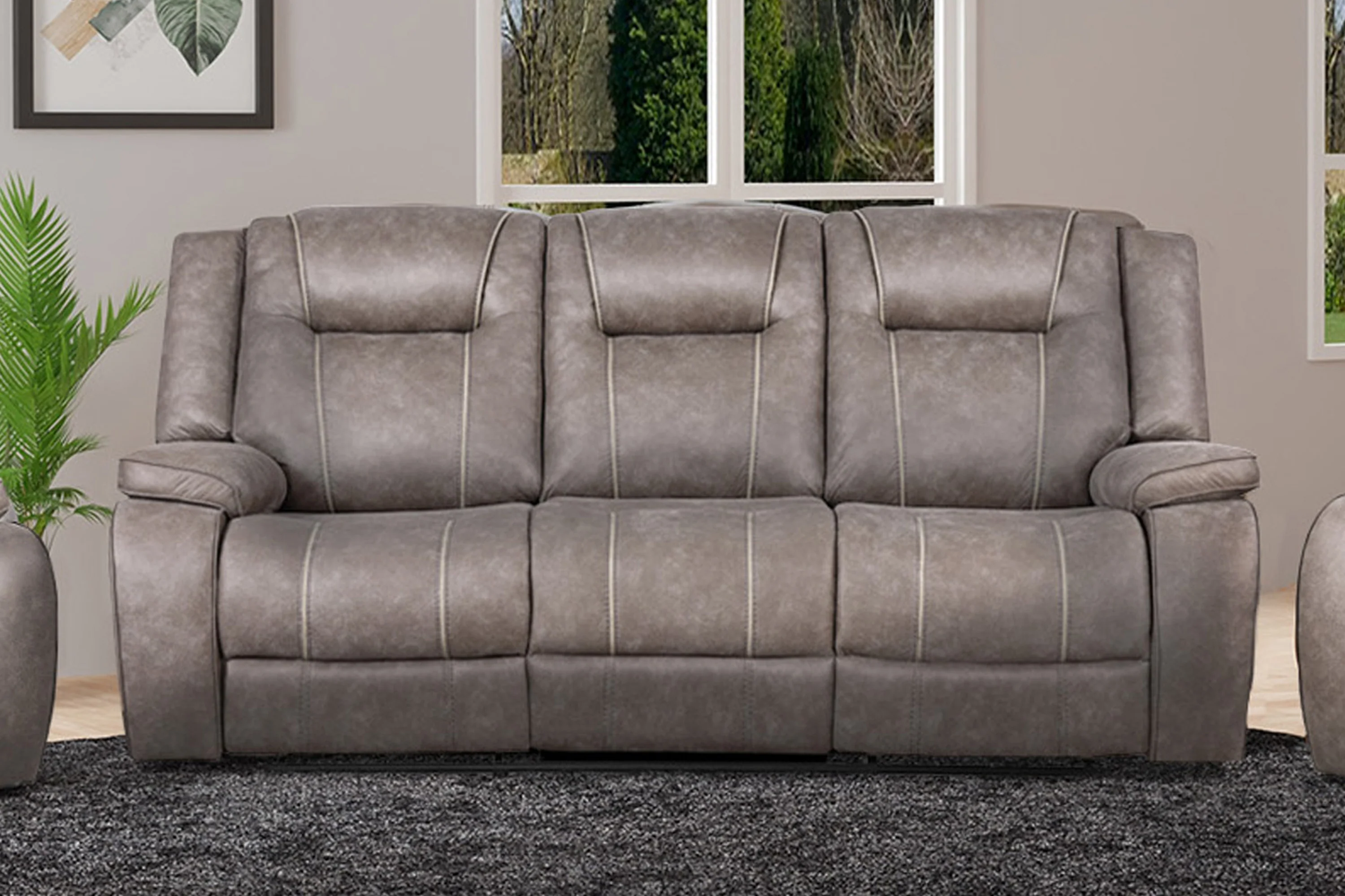 Parker Living Blake - Desert Taupe Manual Reclining Sofa Loveseat and Recliner - Image 6