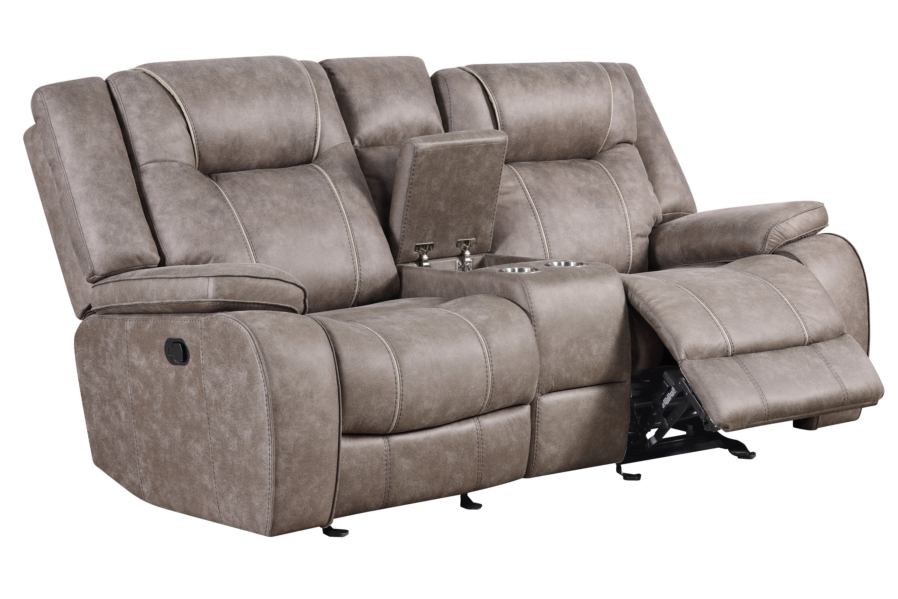 Parker Living Blake - Desert Taupe Reclining Console Loveseat - Image 9