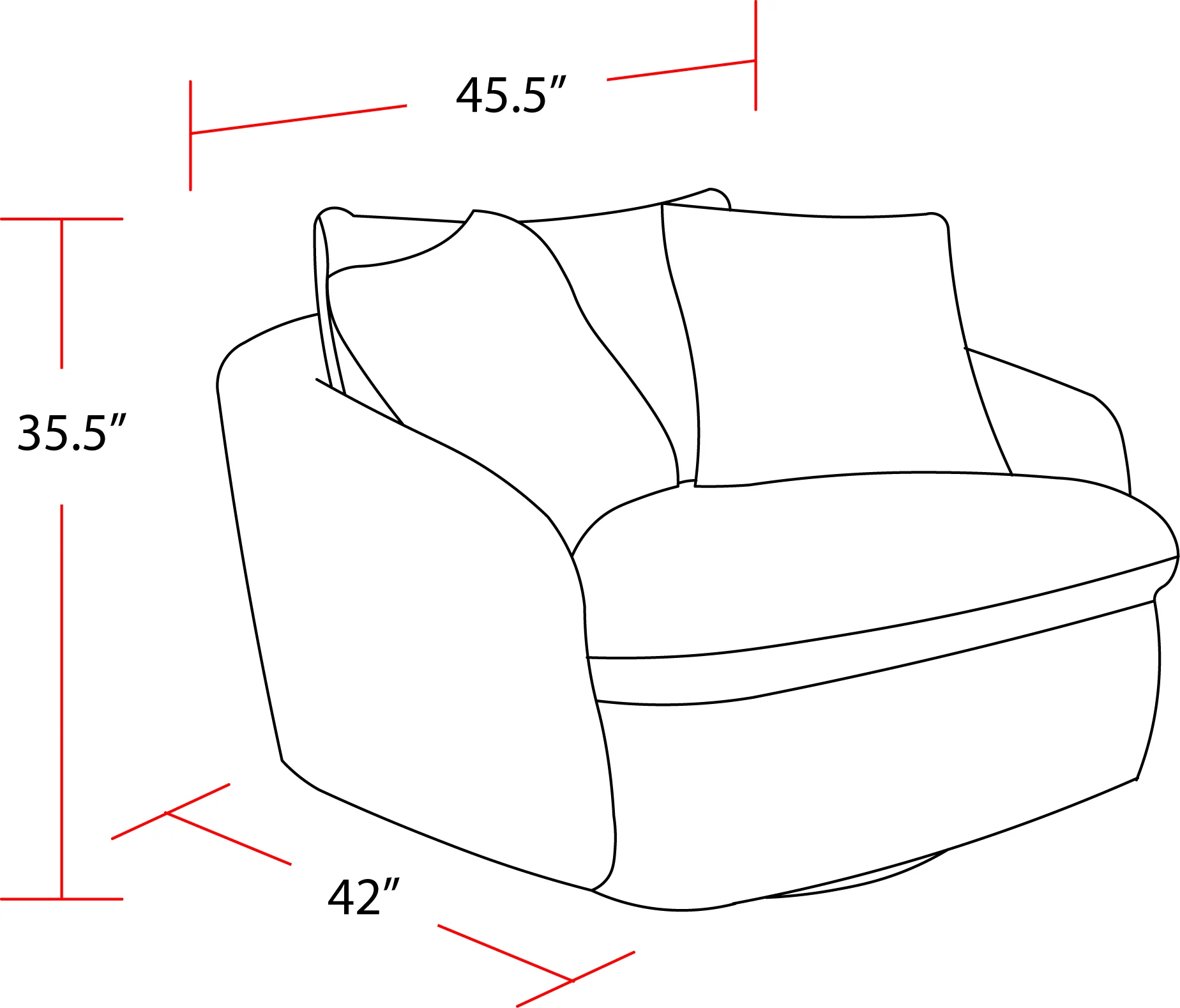 Parker Living Boomer - Utopia Sand Large Swivel Chair with 2 Toss Pillows Two Pack - Image 5