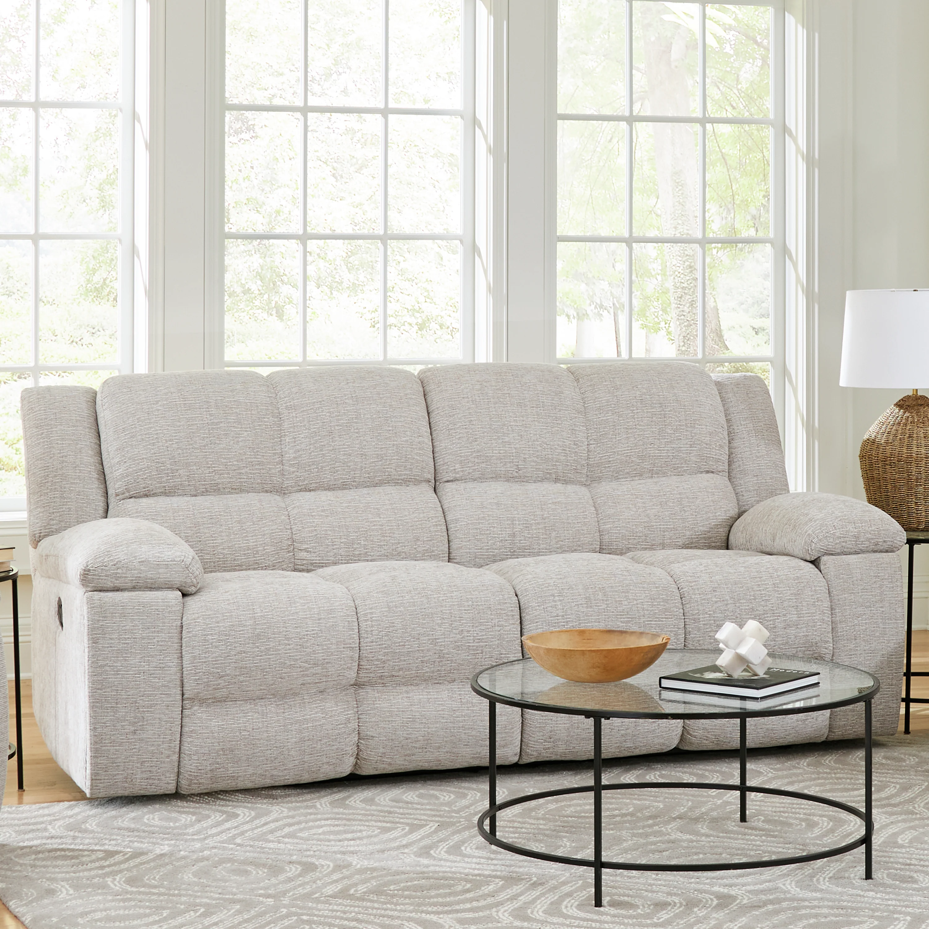 Parker Living Buster - Opal Taupe Manual Reclining Sofa and Recliner - Image 3