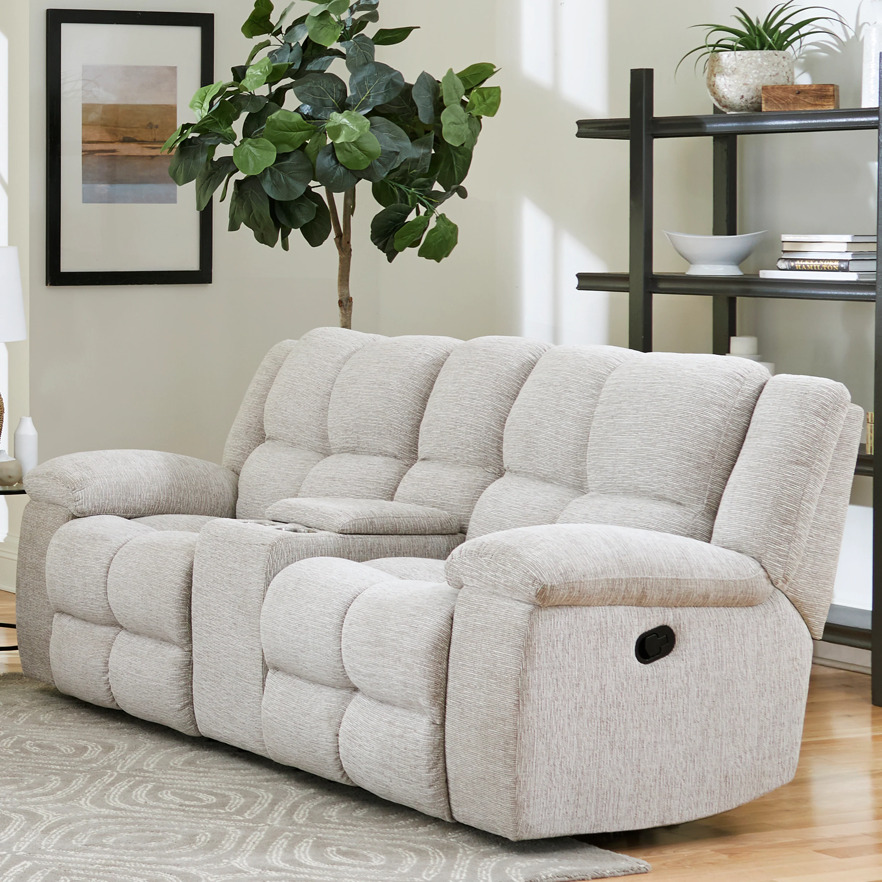 Parker Living Buster - Opal Taupe Manual Reclining Sofa Loveseat and Recliner - Image 6