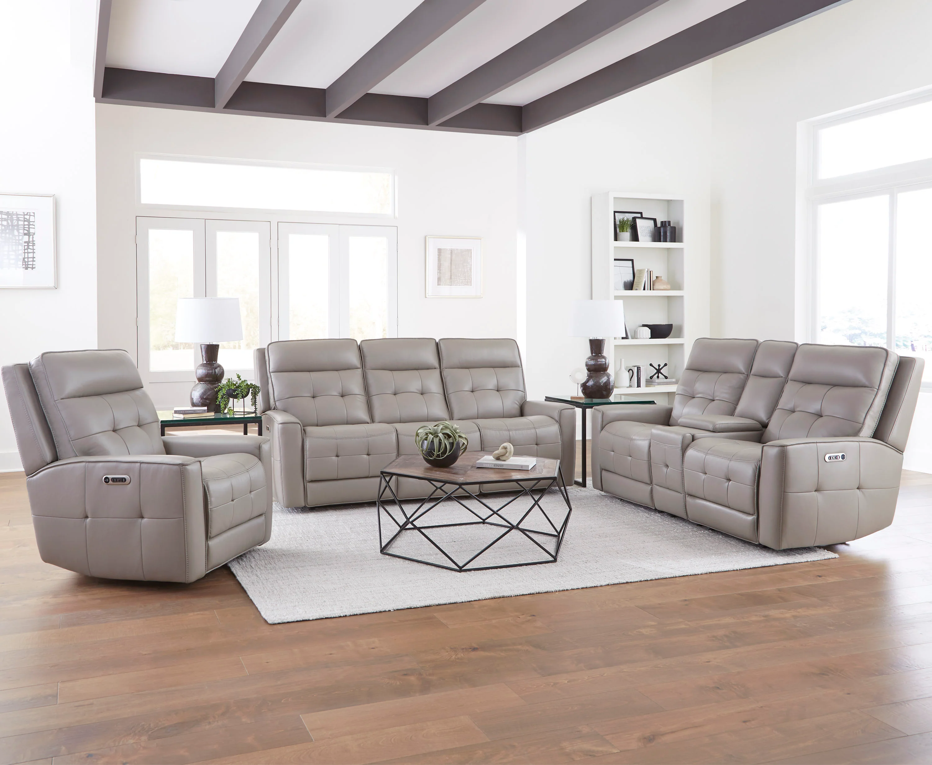 Parker Living Canterbury - Pewter Power Reclining Zero Gravity Sofa - Image 3