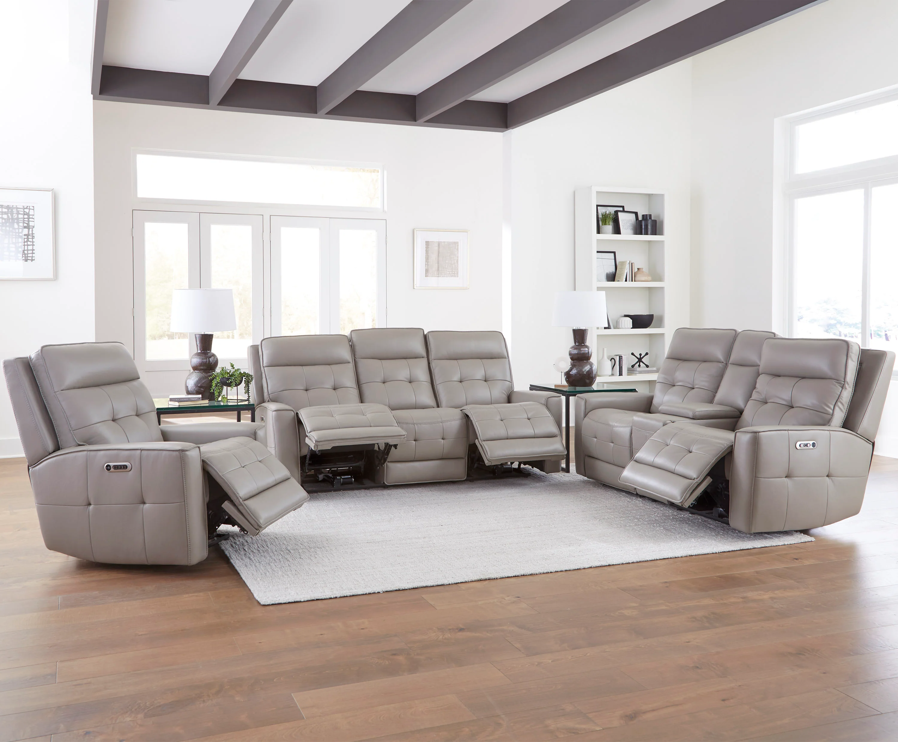 Parker Living Canterbury - Pewter Power Reclining Zero Gravity Sofa - Image 4
