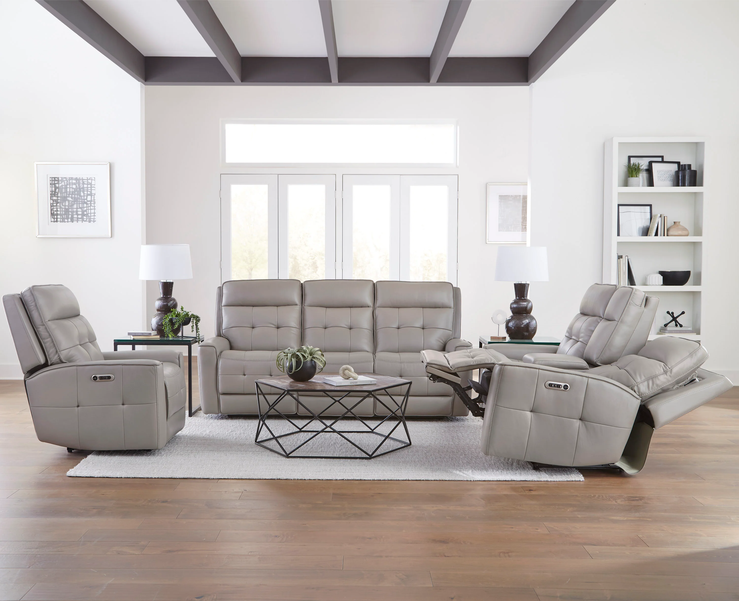 Parker Living Canterbury - Pewter Power Reclining Zero Gravity Sofa - Image 5