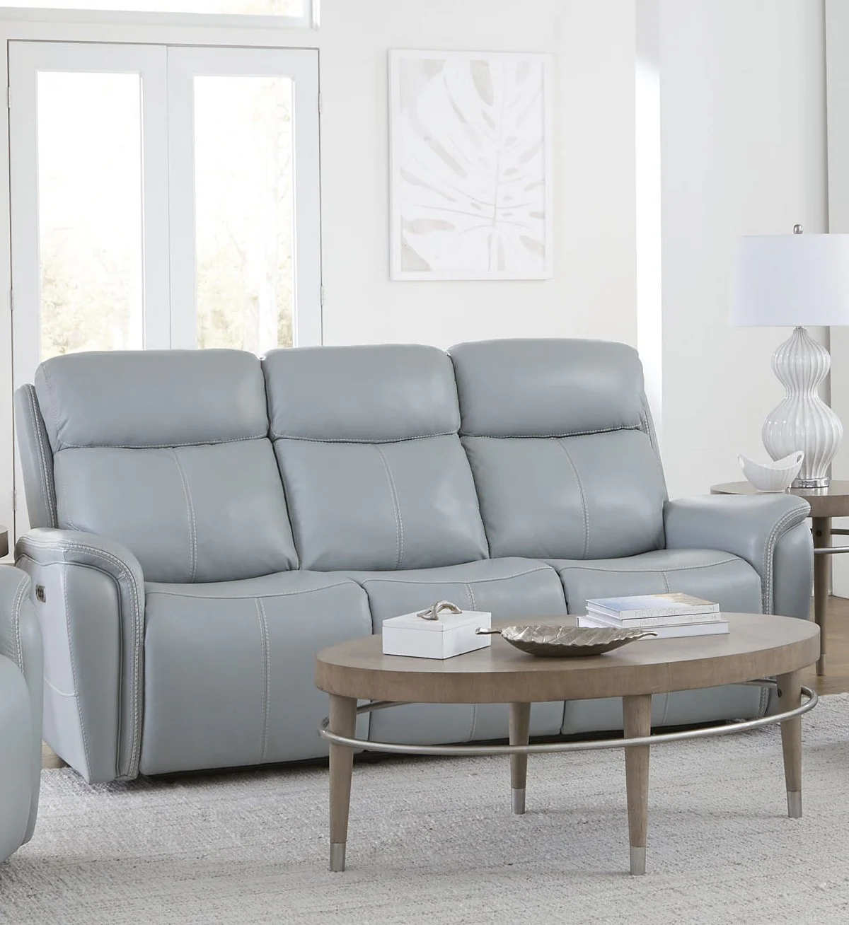 Parker Living Cascade - Seamist Grey Power Reclining Sofa and Recliner - Image 5