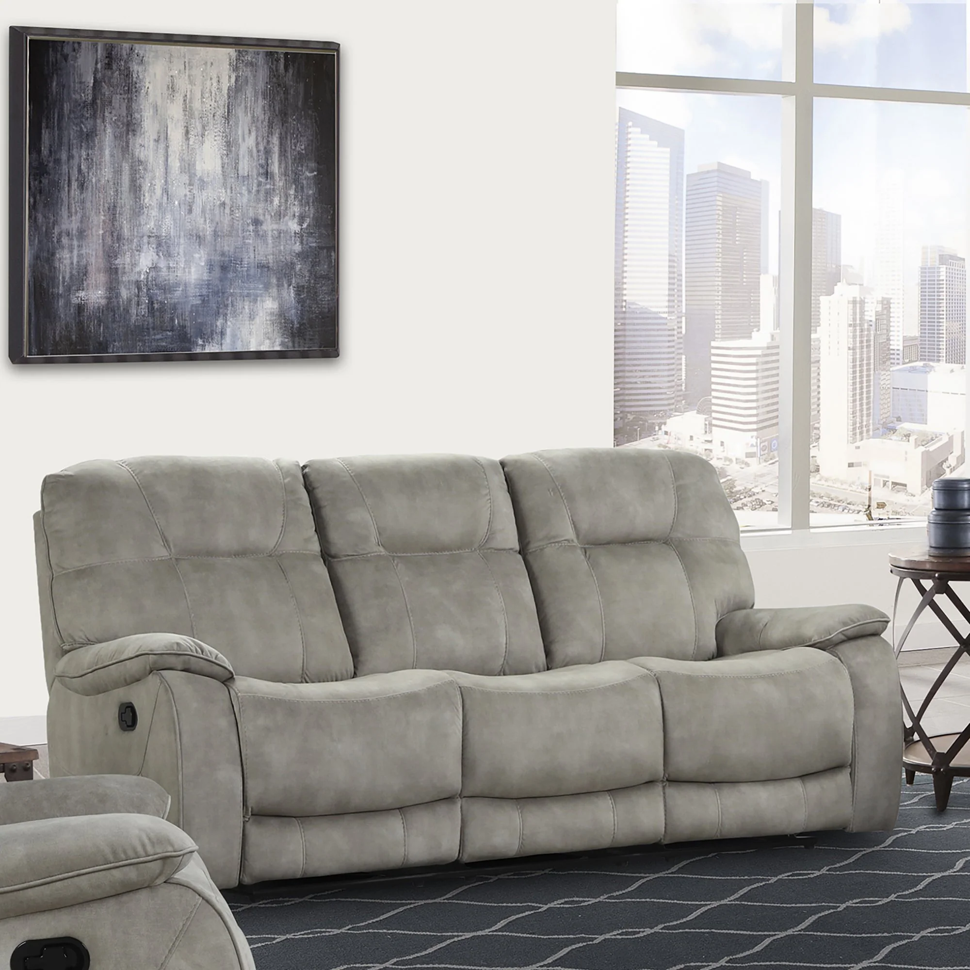 Parker Living Cooper - Shadow Natural Manual Glider Reclining Sofa and Two Recliners - Image 2