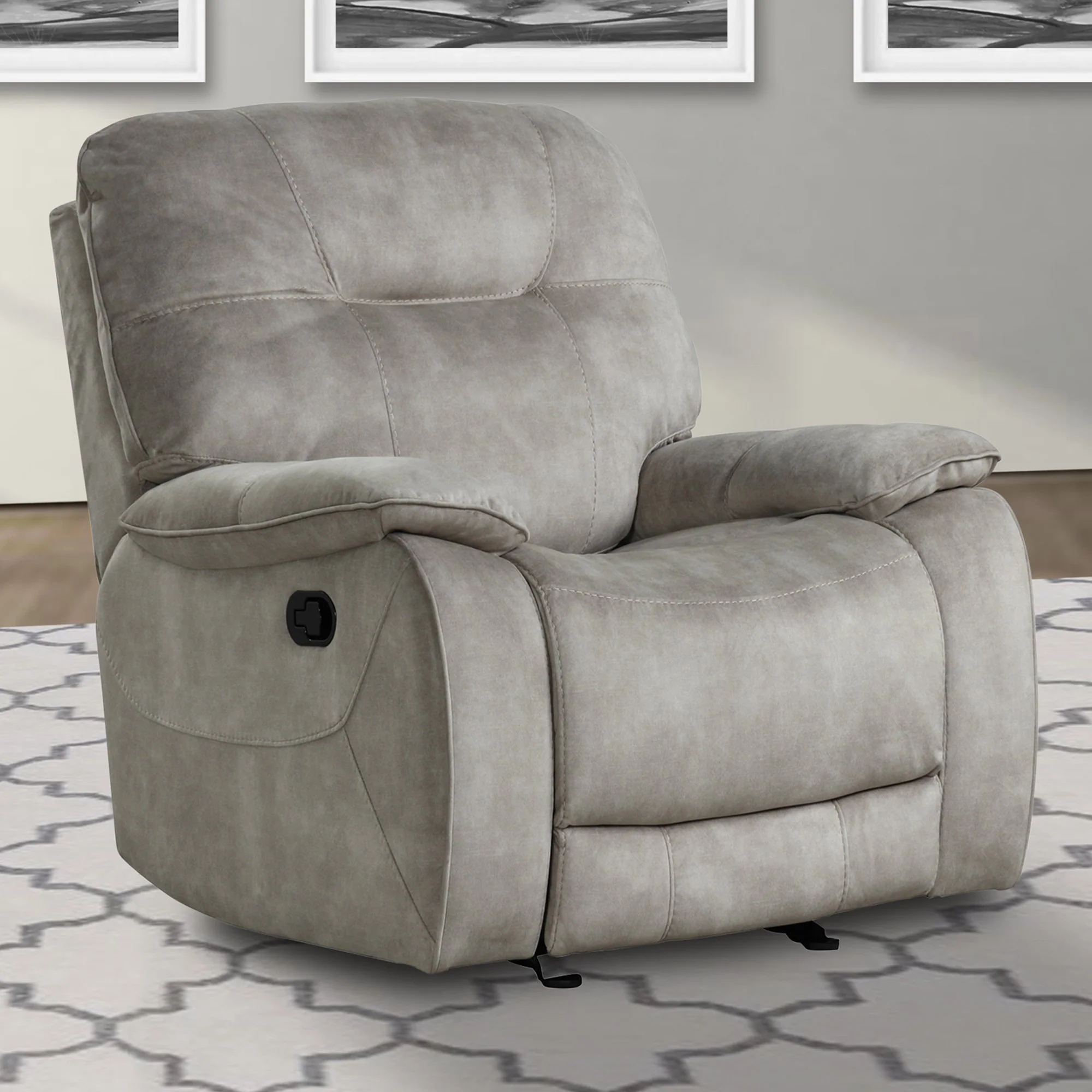 Parker Living Cooper - Shadow Natural Manual Reclining Sofa Loveseat and Recliner - Image 5