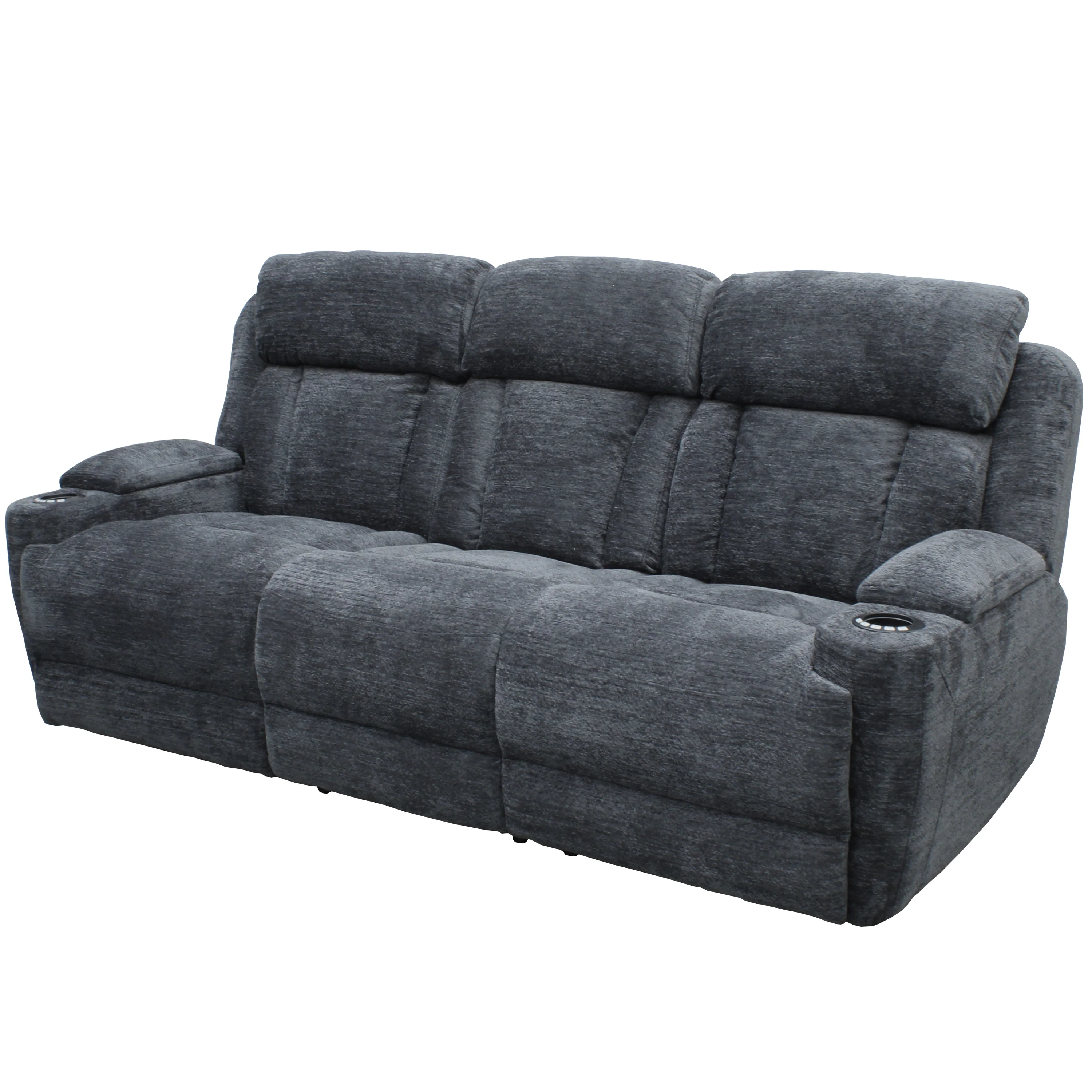 Parker Living Dalton - Lucky Charcoal Power Reclining Sofa Loveseat and Recliner - Image 6