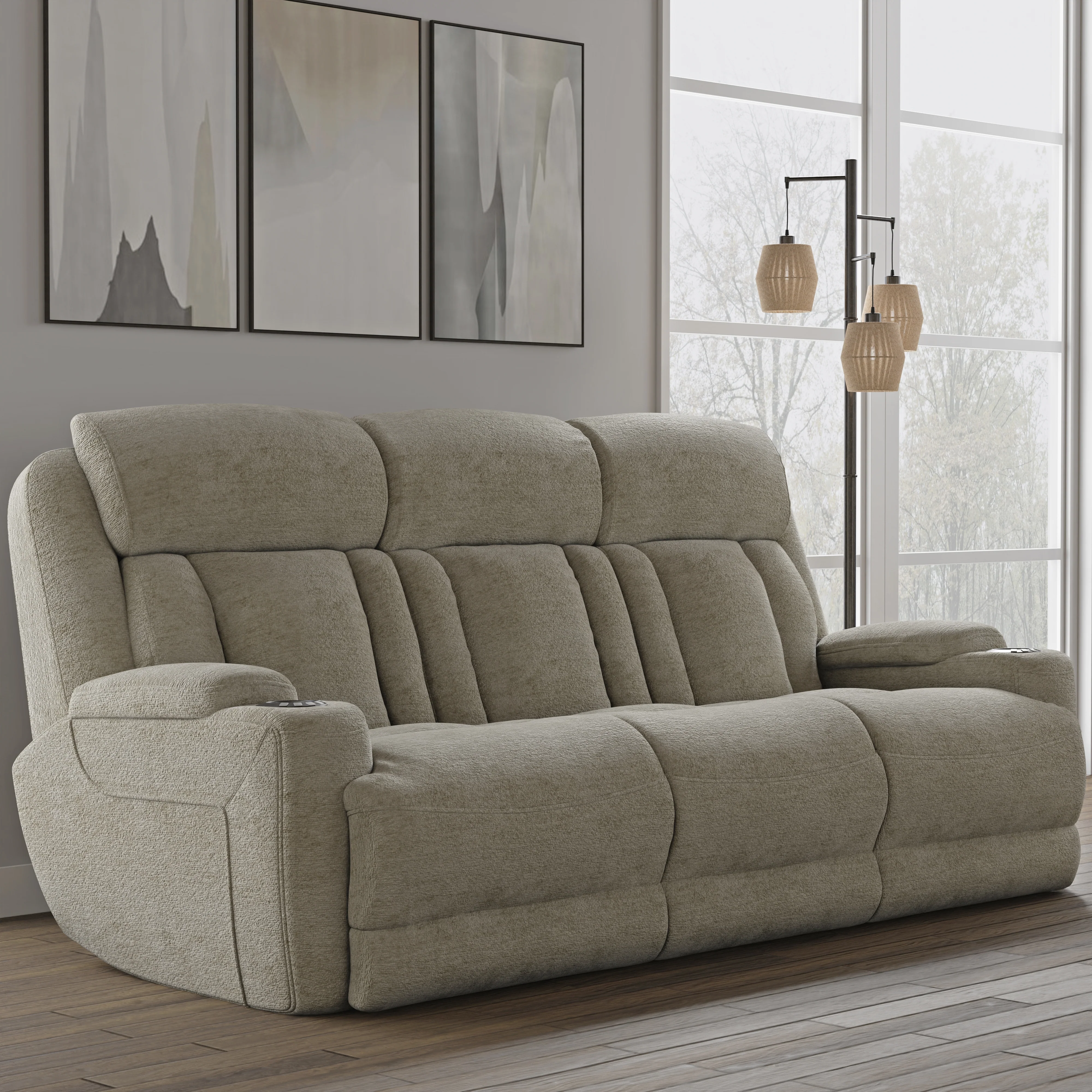 Parker Living Dalton - Lucky Fawn Power Reclining Sofa and Loveseat - Image 3
