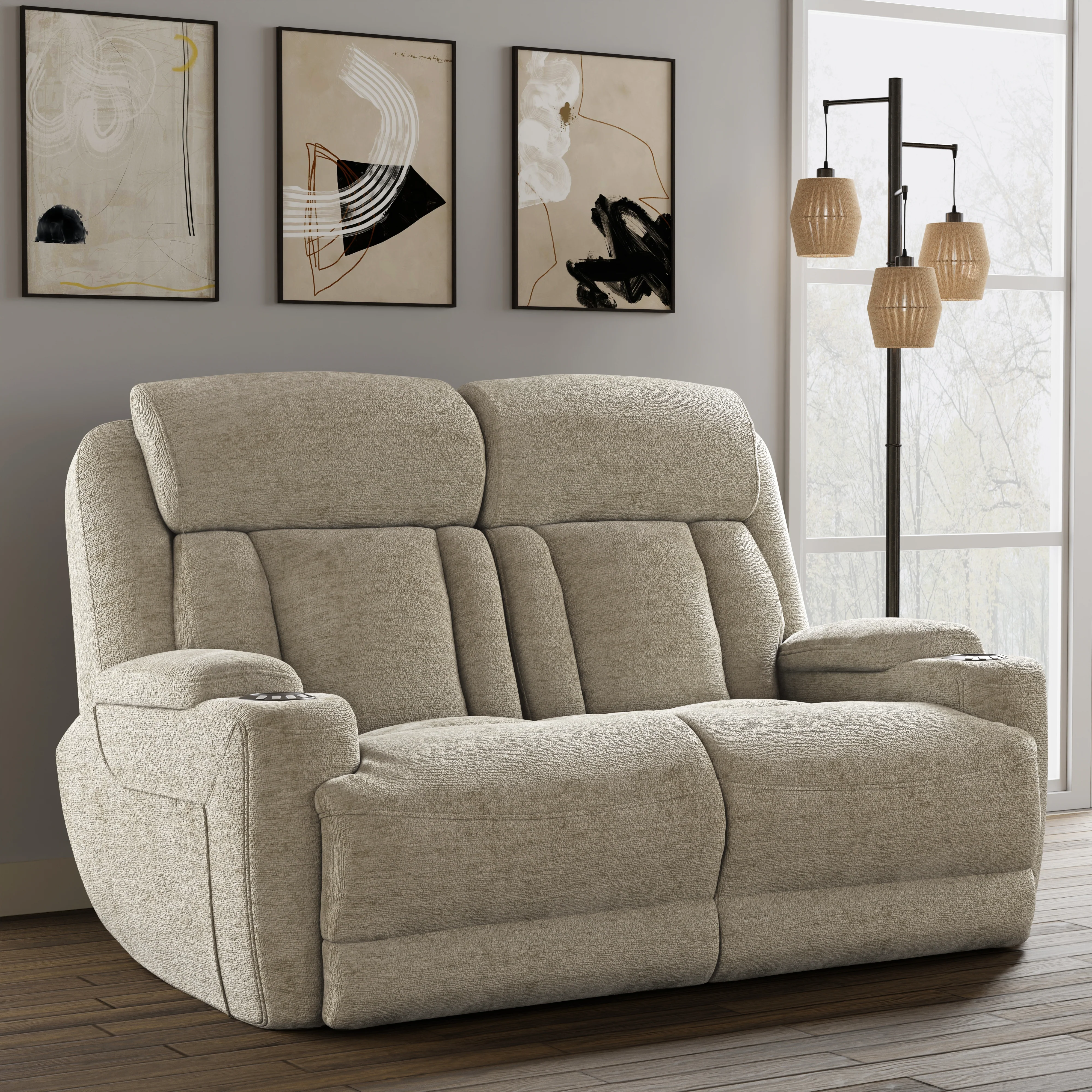 Parker Living Dalton - Lucky Fawn Power Reclining Sofa and Loveseat - Image 5
