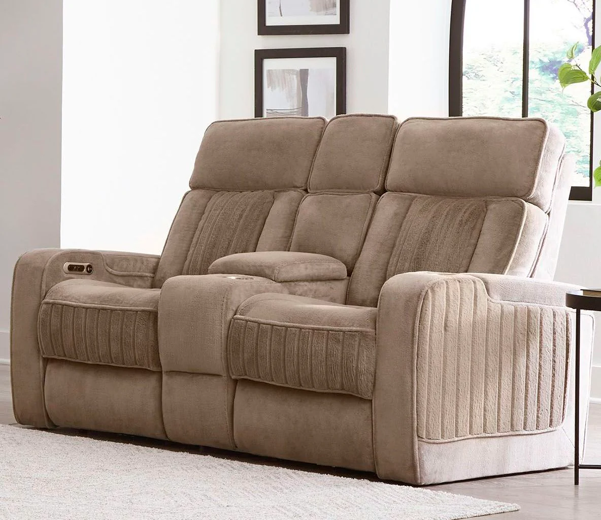 Parker Living Equinox - Mushroom Power Reclining Sofa and Loveseat - Image 8