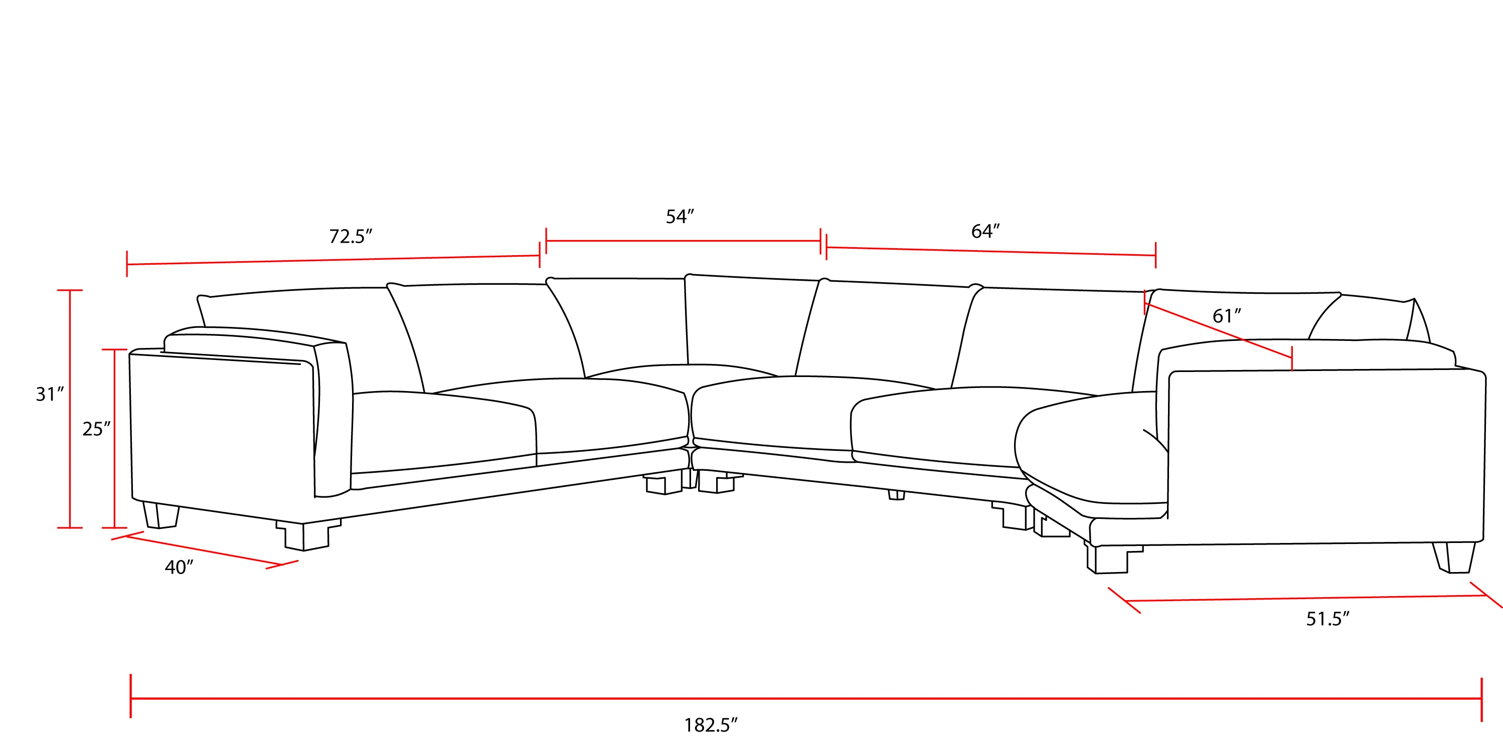 Parker Living Escape - Mirage Mist 4 Piece Modular Sectional - SESC-PACK4A-MRMS - Image 3