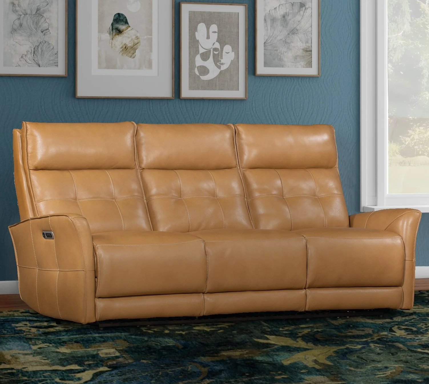 Parker Living Gershwin - Lucca Butterscotch Power Reclining Sofa Loveseat and Recliner - Image 3