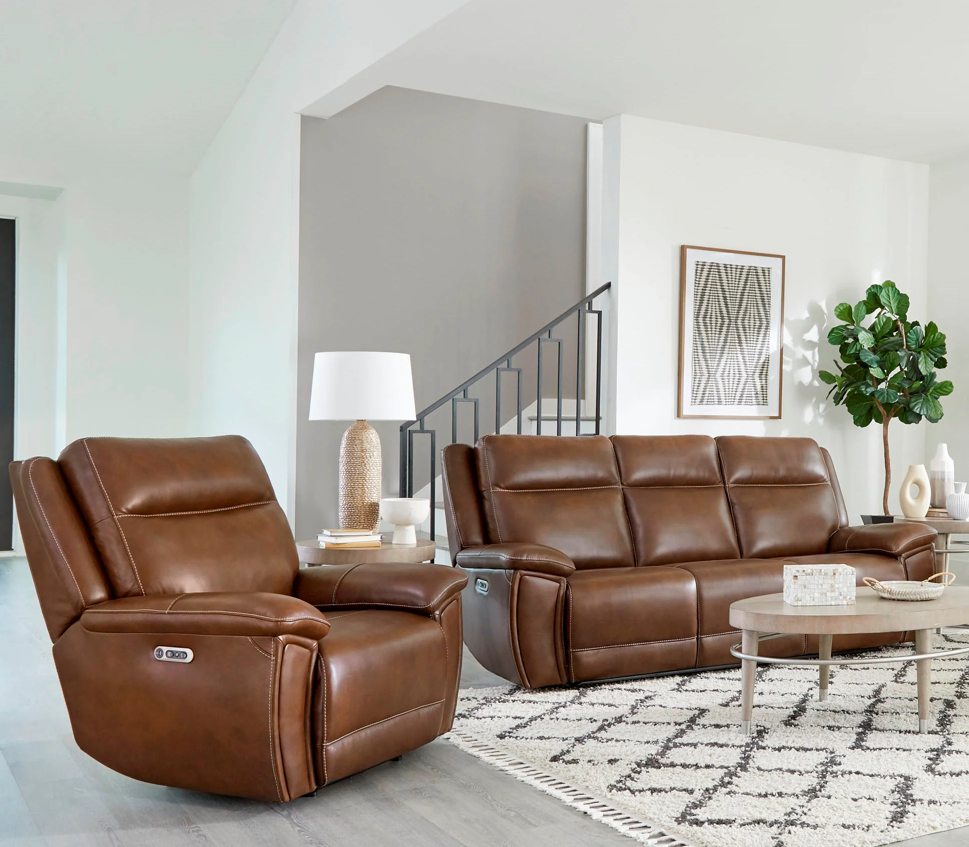 Parker Living Jameson - Hickory Power Reclining Zero Gravity Sofa and Recliner
