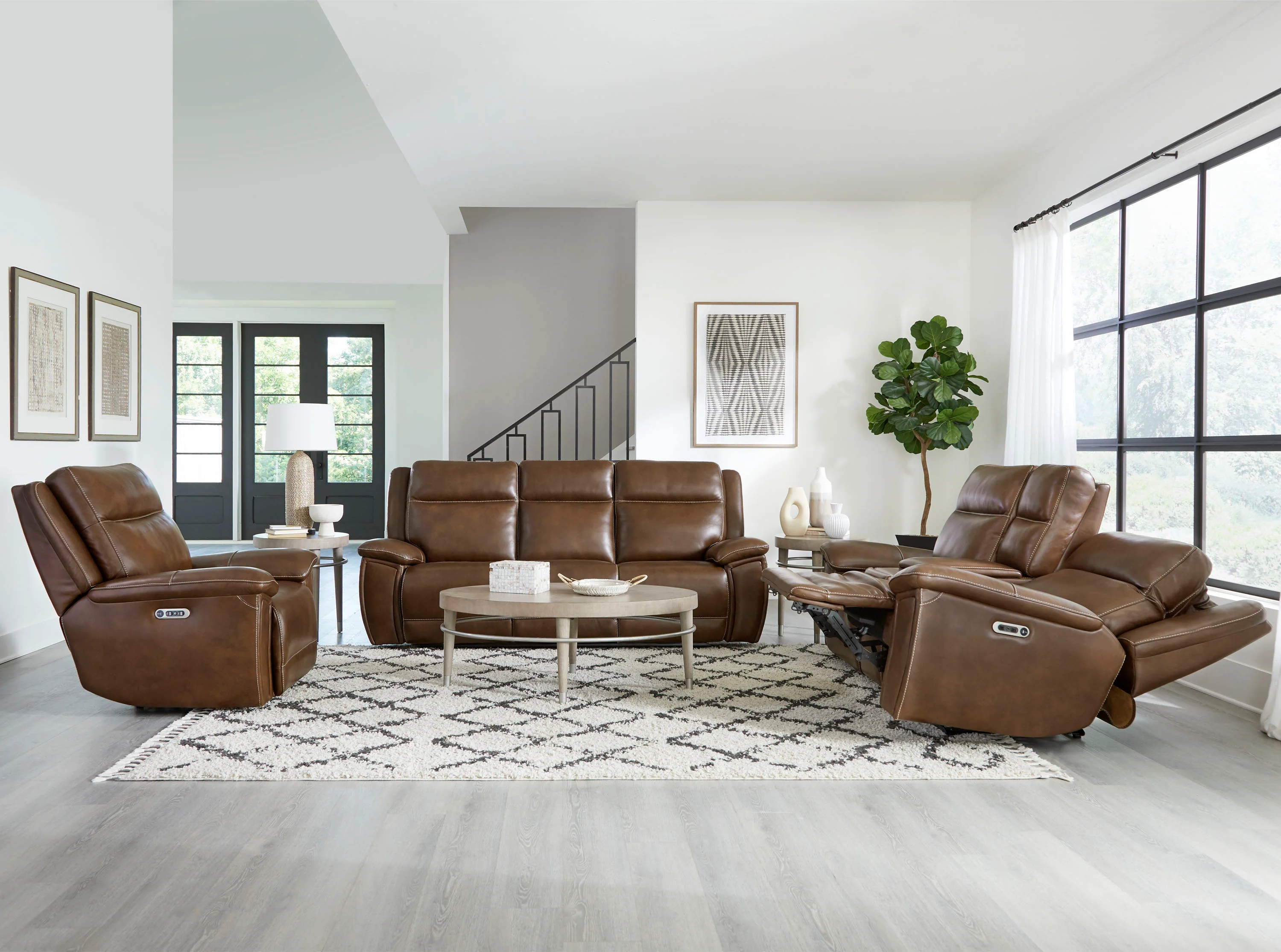 Parker Living Jameson - Hickory Power Reclining Zero Gravity Sofa Loveseat and Recliner - Image 3