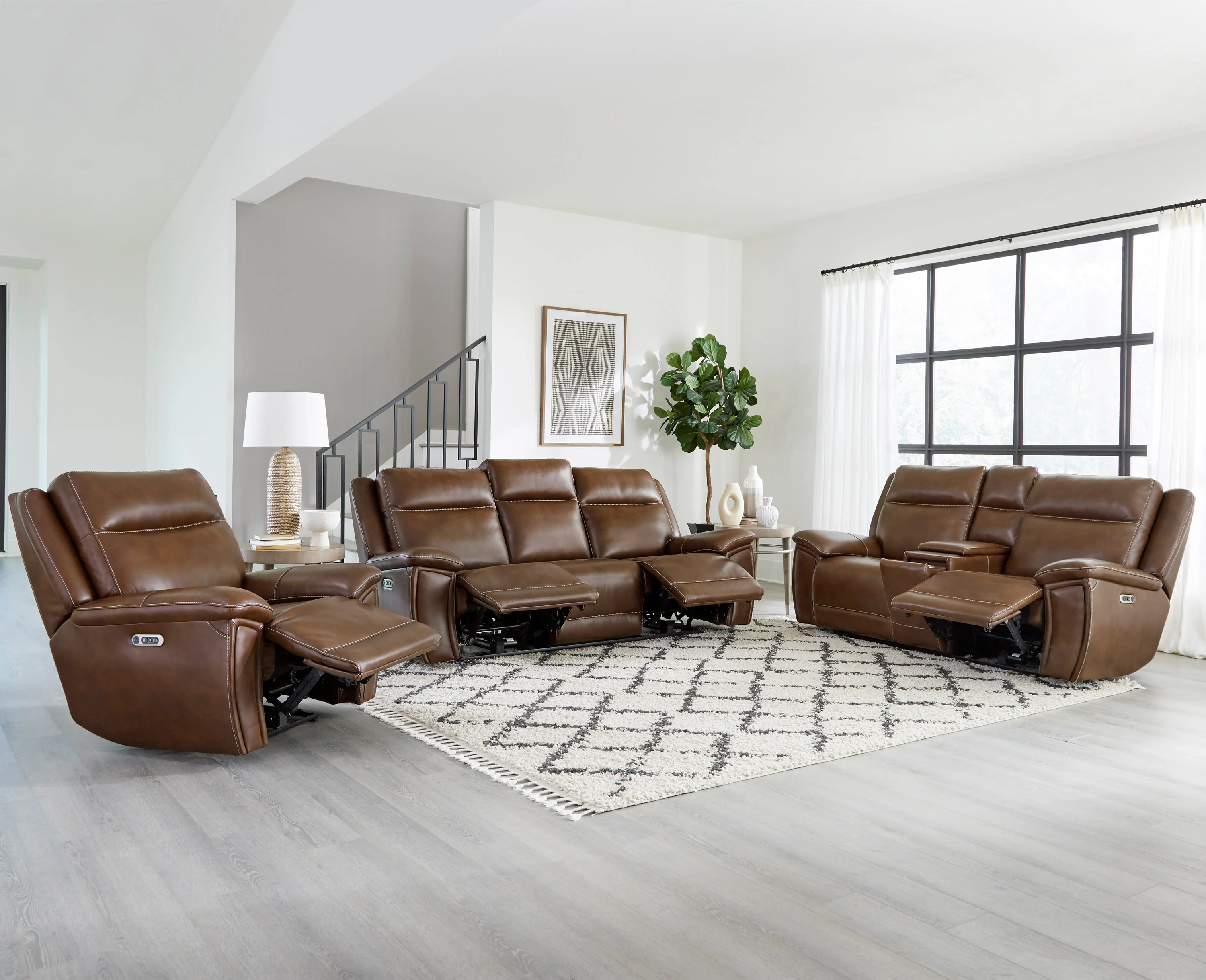 Parker Living Jameson - Hickory Power Reclining Zero Gravity Sofa Loveseat and Recliner - Image 4