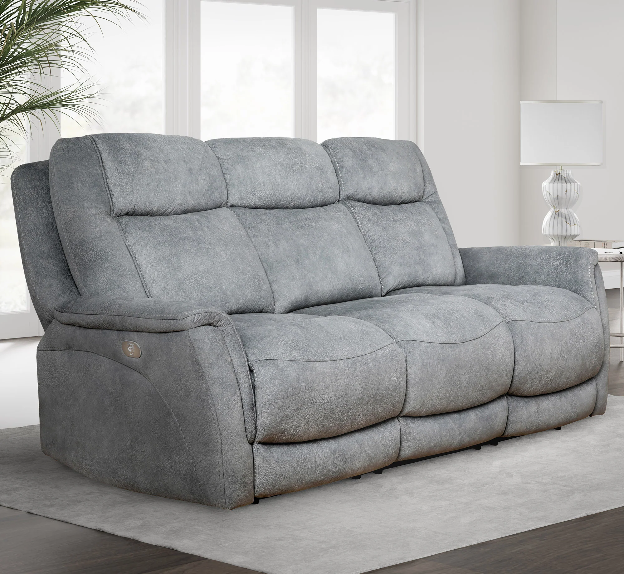 Parker Living Linus - Hudson Grey Power Reclining Sofa and Recliner - Image 3