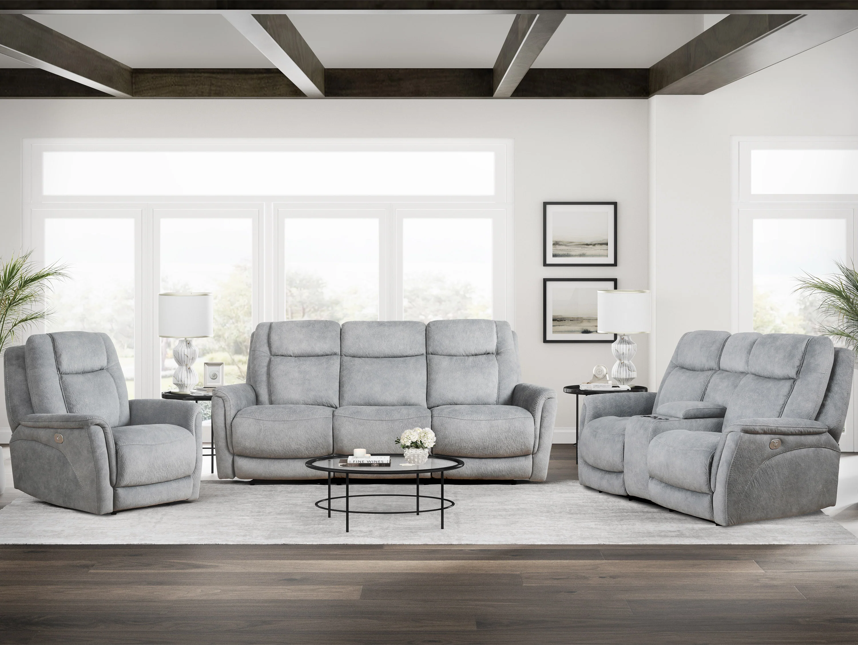 Parker Living Linus - Hudson Grey Zero Gravity Power Recliner - Image 3