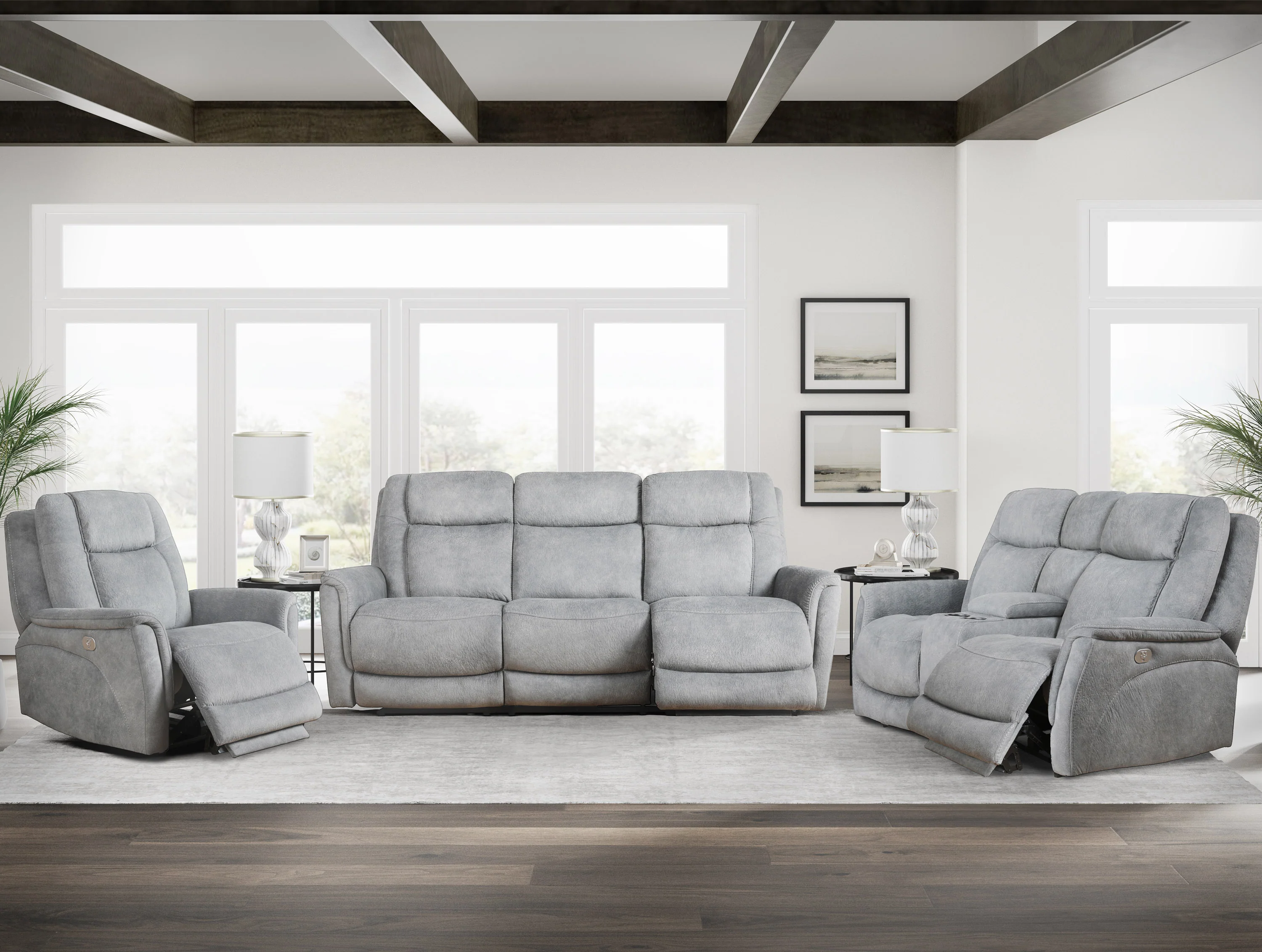Parker Living Linus - Hudson Grey Zero Gravity Power Recliner - Image 4