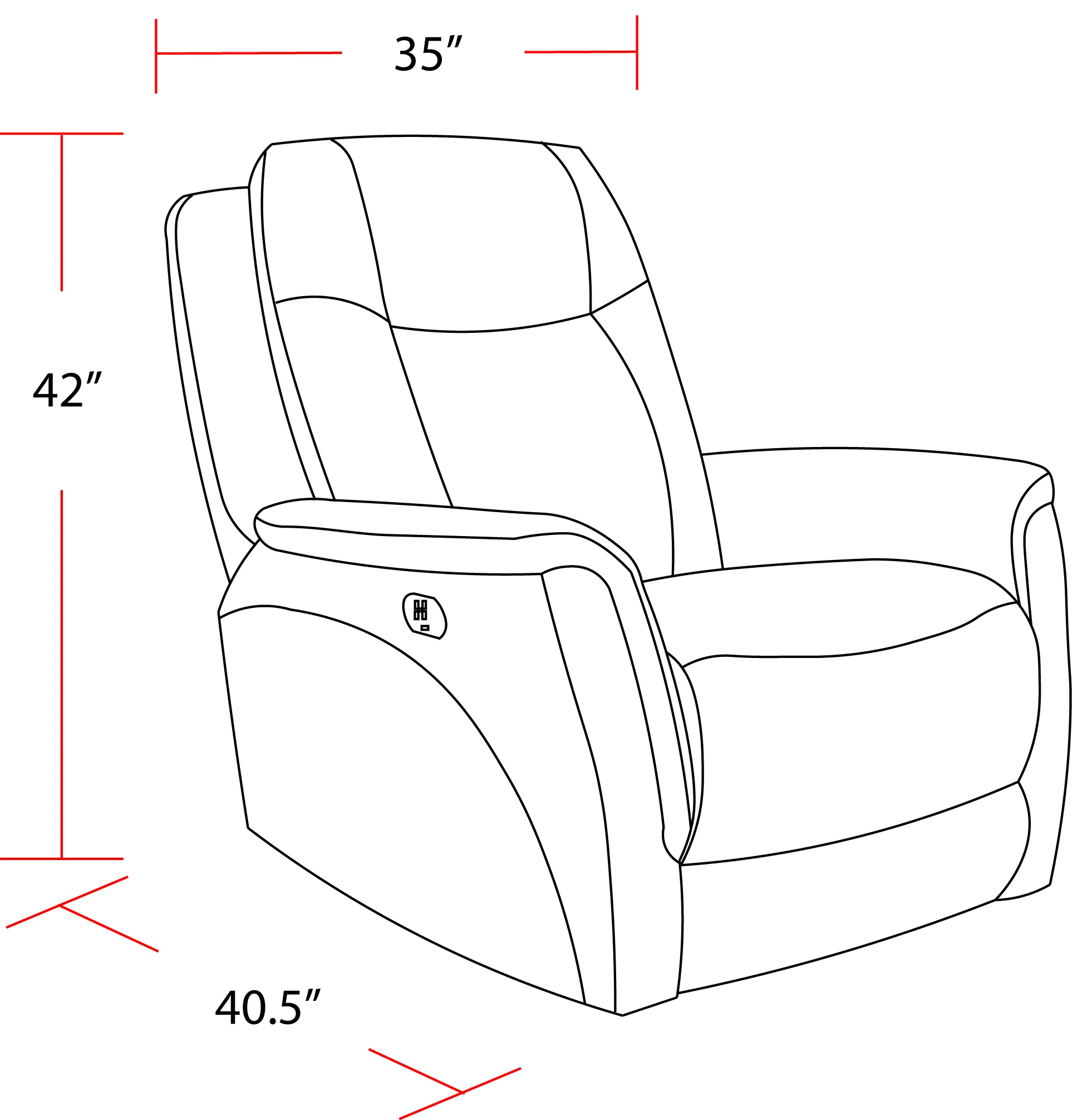 Parker Living Linus - Hudson Grey Zero Gravity Power Recliner - Image 7