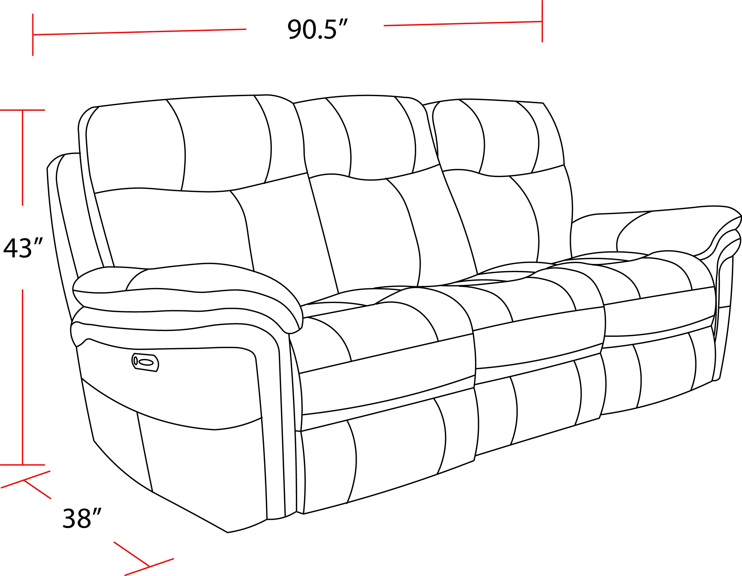 Parker Living Mason - Charcoal Power Reclining Sofa and Recliner - Image 5