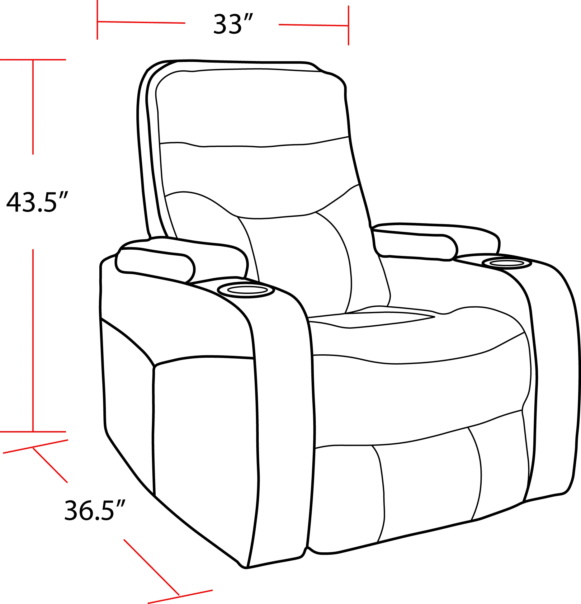 Parker Living Origin Power - Linen Power Reclining Home Theater Recliner - Image 4