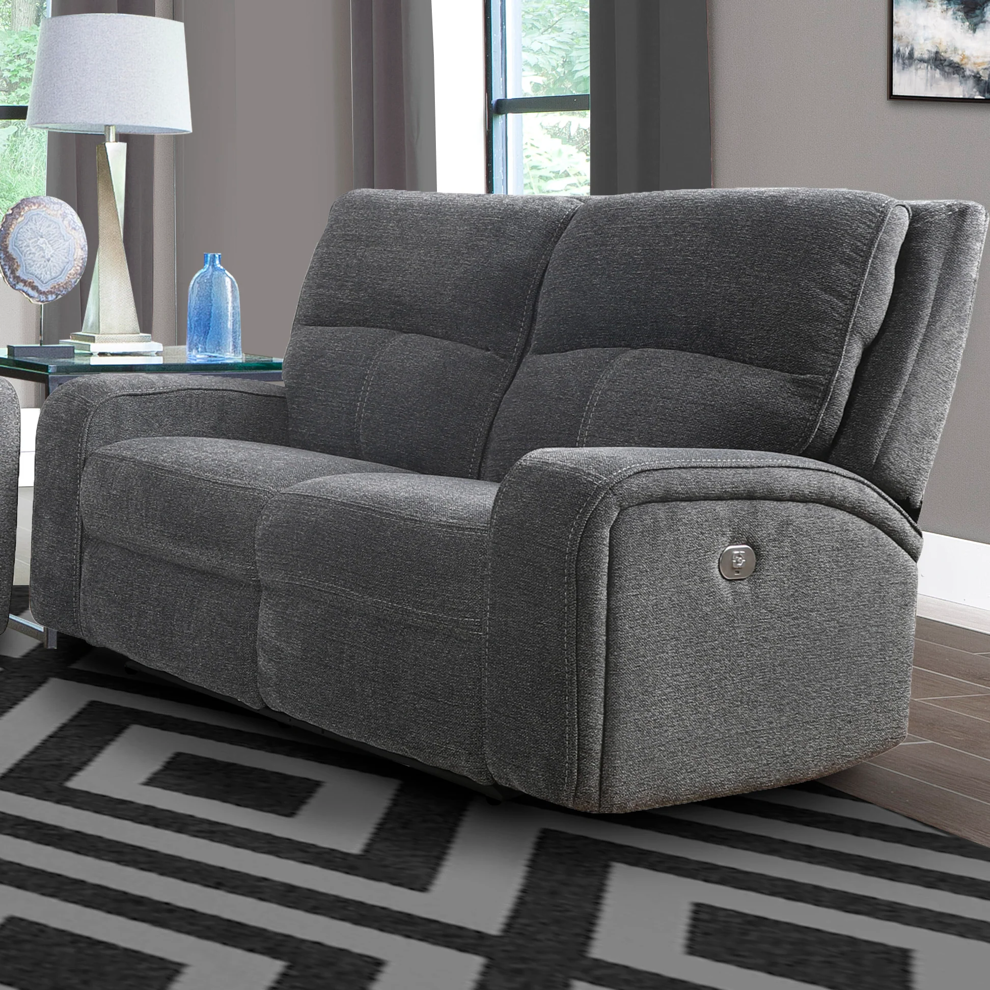 Parker Living Polaris - Bizmark Grey Power Reclining Sofa and Loveseat - Image 4