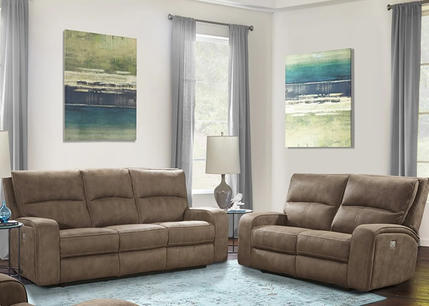Parker Living Polaris - Kahlua Power Reclining Sofa and Loveseat