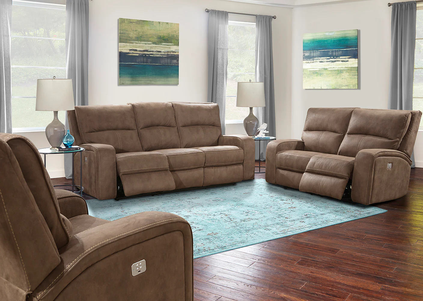 Parker Living Polaris - Kahlua Power Reclining Sofa Loveseat and Recliner - Image 3