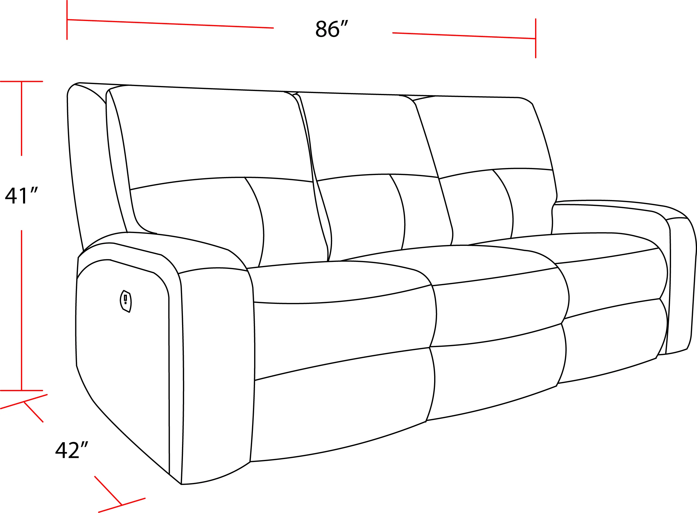 Parker Living Polaris - Slate Power Reclining Sofa and Loveseat - Image 6