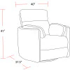 Parker Living Radius - Florence Ivory - Powered By Freemotion Cordless Power Swivel Glider Recliner - Image 7