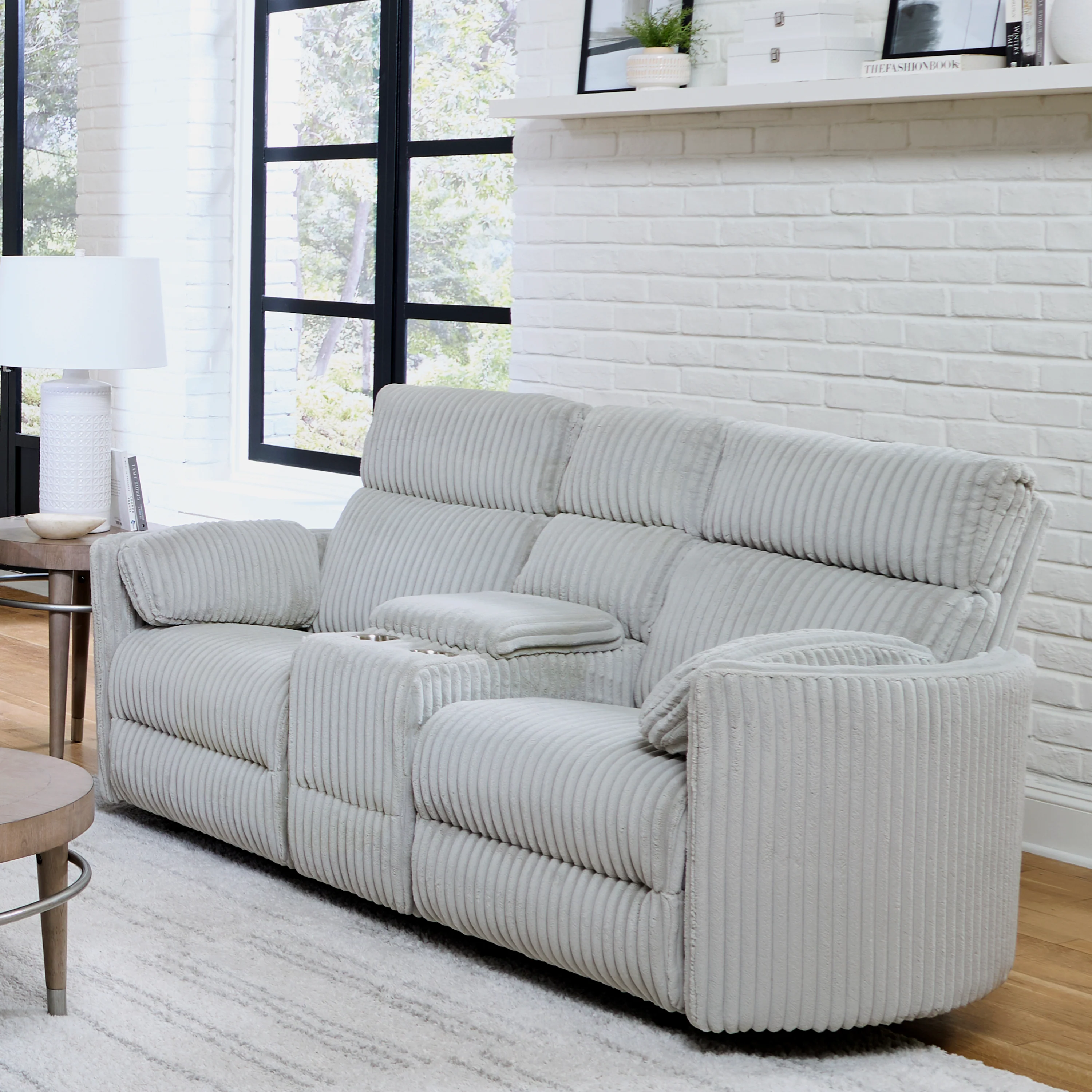 Parker Living Radius - Mega Grey Power Reclining Sofa Loveseat and Recliner - Image 6