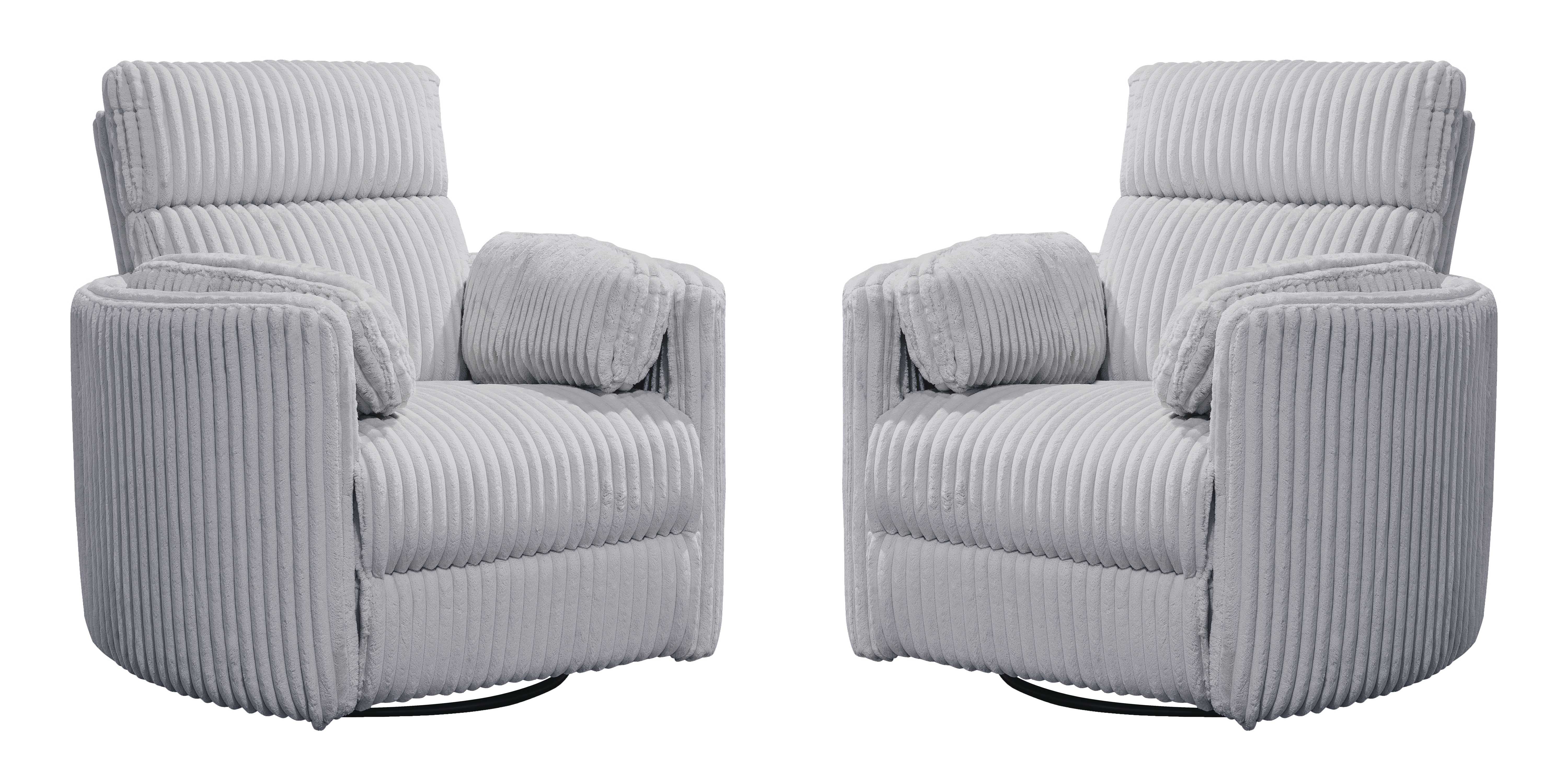 Parker Living Radius - Mega Grey Power Swivel Glider Recliner Two Pack - Image 2