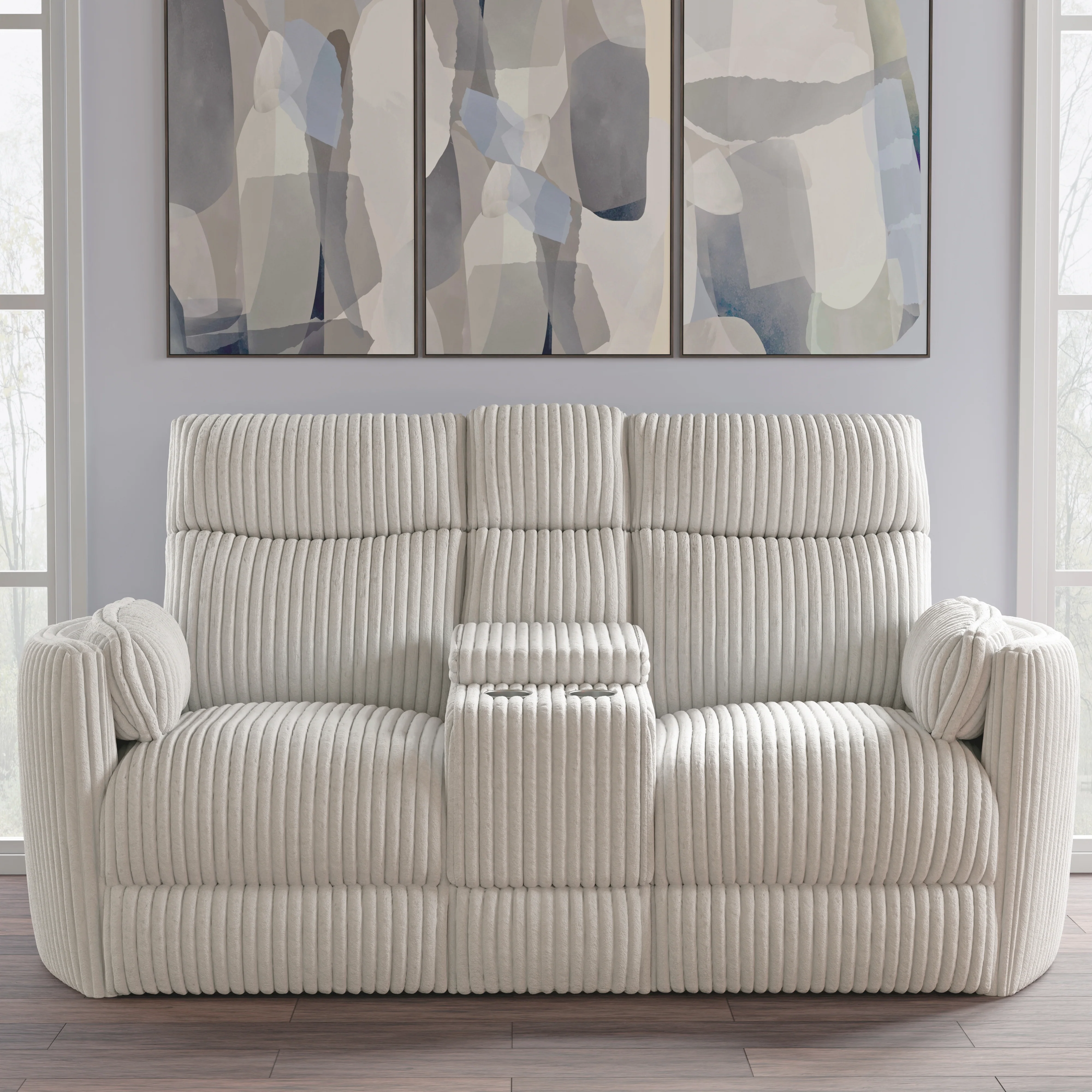 Parker Living Radius - Mega Ivory Power Reclining Sofa and Loveseat - Image 7