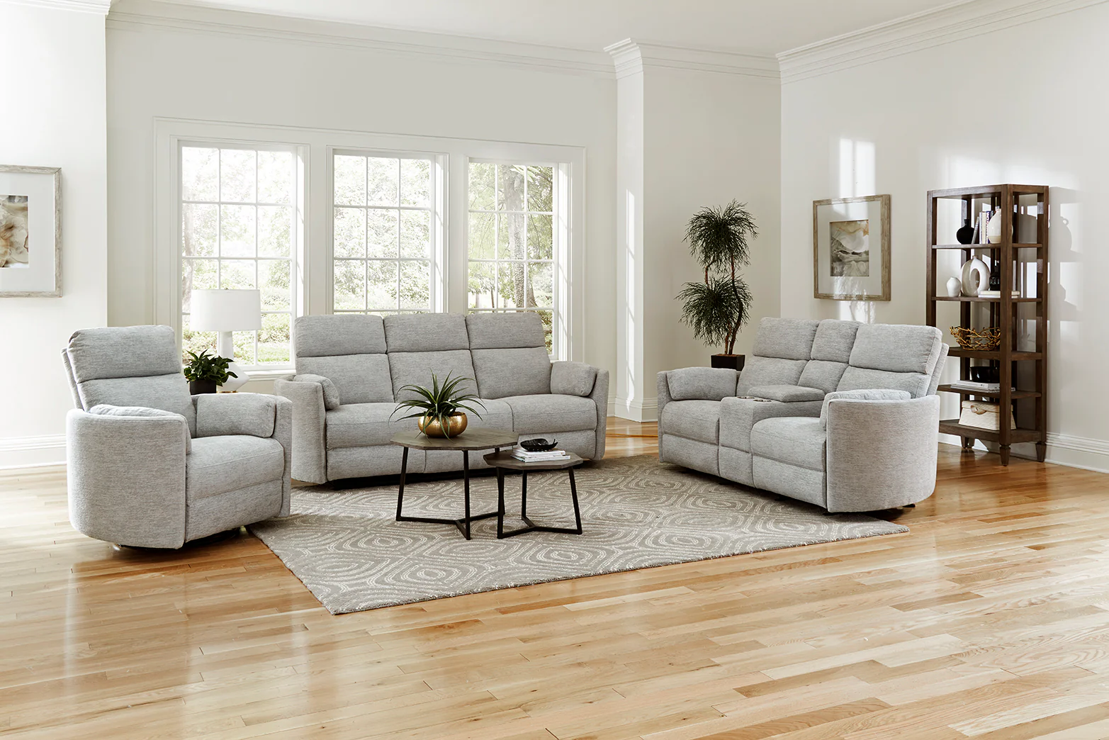 Parker Living Radius - Mineral Power Glider Reclining Console Loveseat - Image 2
