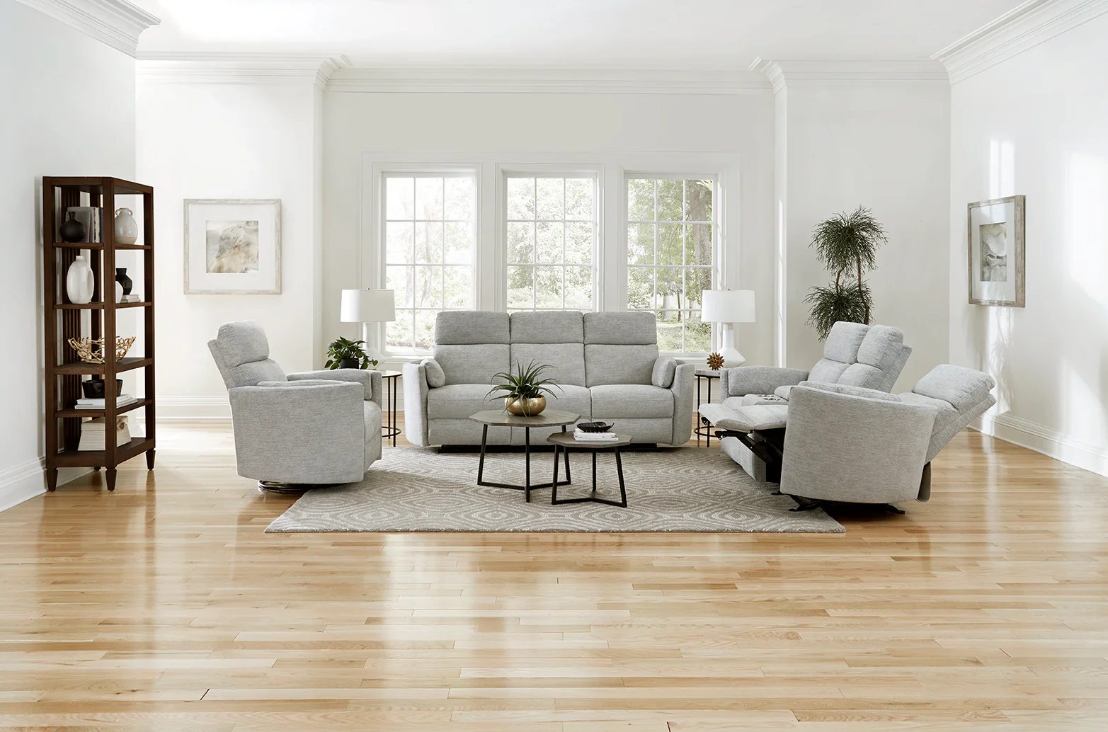 Parker Living Radius - Mineral Power Glider Reclining Console Loveseat - Image 4