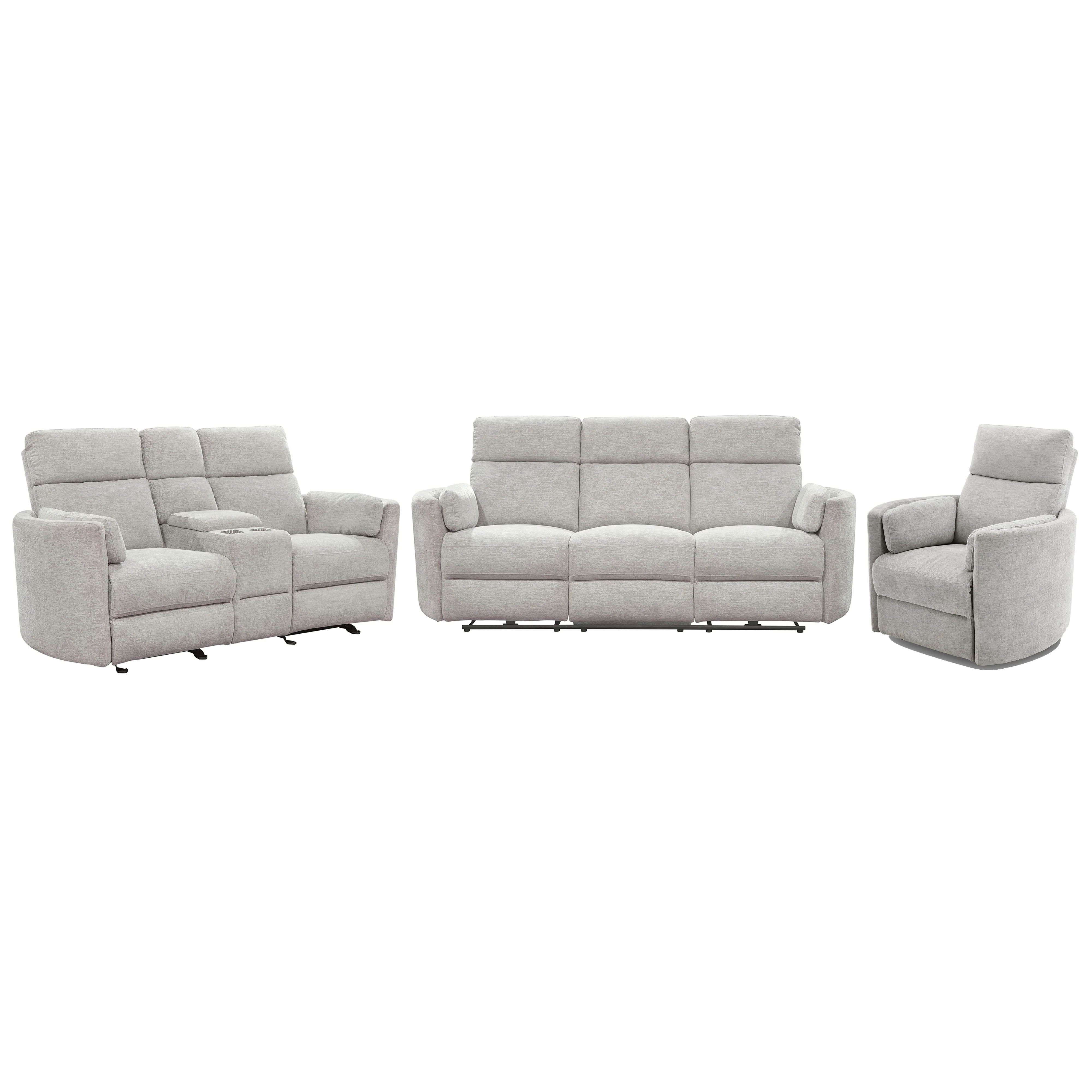 Parker Living Radius - Mineral Power Reclining Sofa Loveseat and Recliner - Image 2