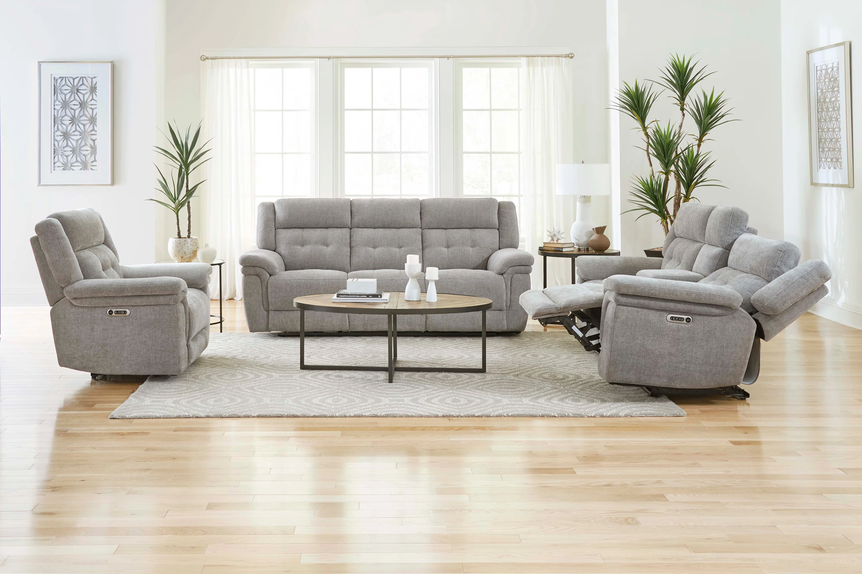 Parker Living Richland - Bristol Grey Power Reclining Sofa - Image 2