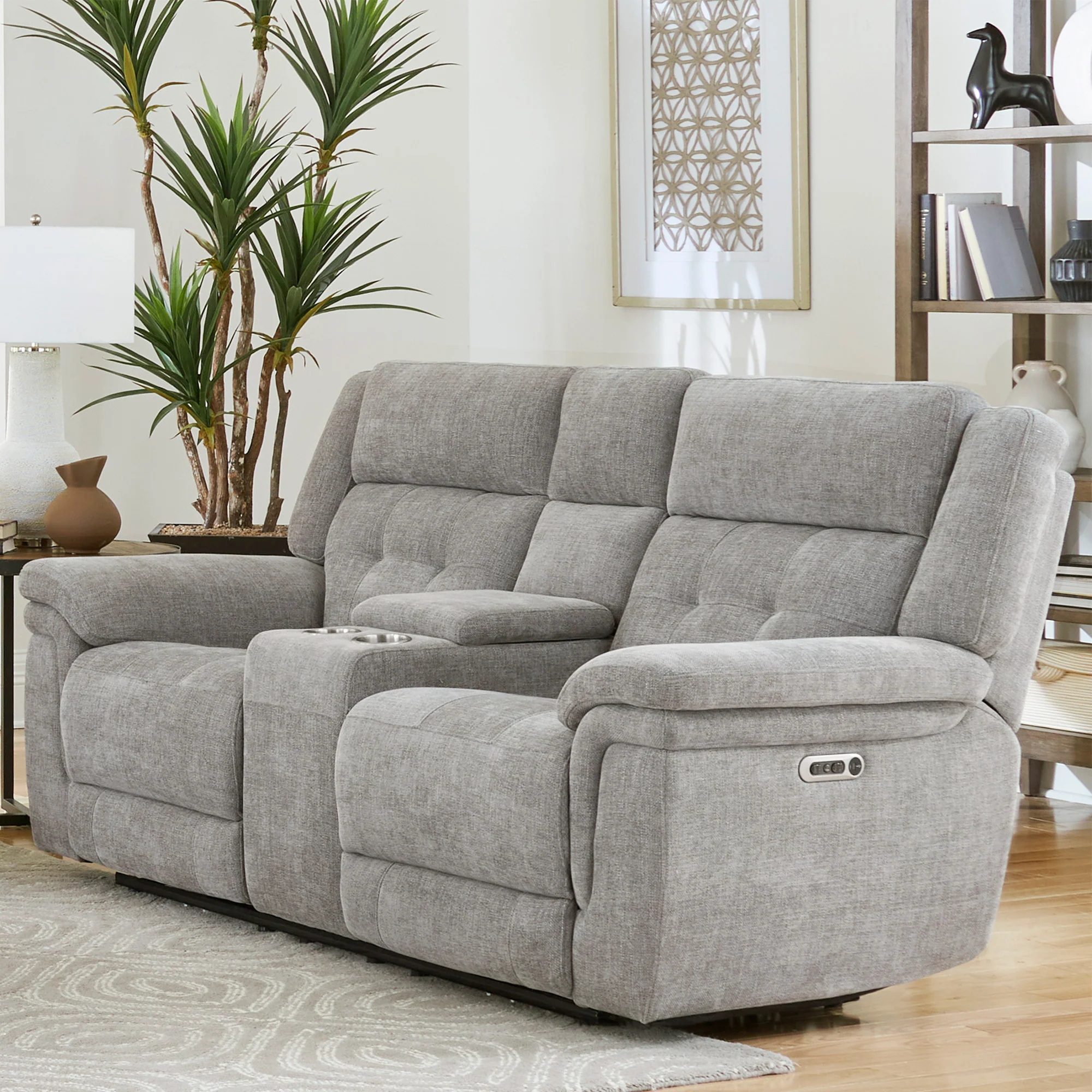 Parker Living Richland - Bristol Grey Power Reclining Sofa and Loveseat - Image 4