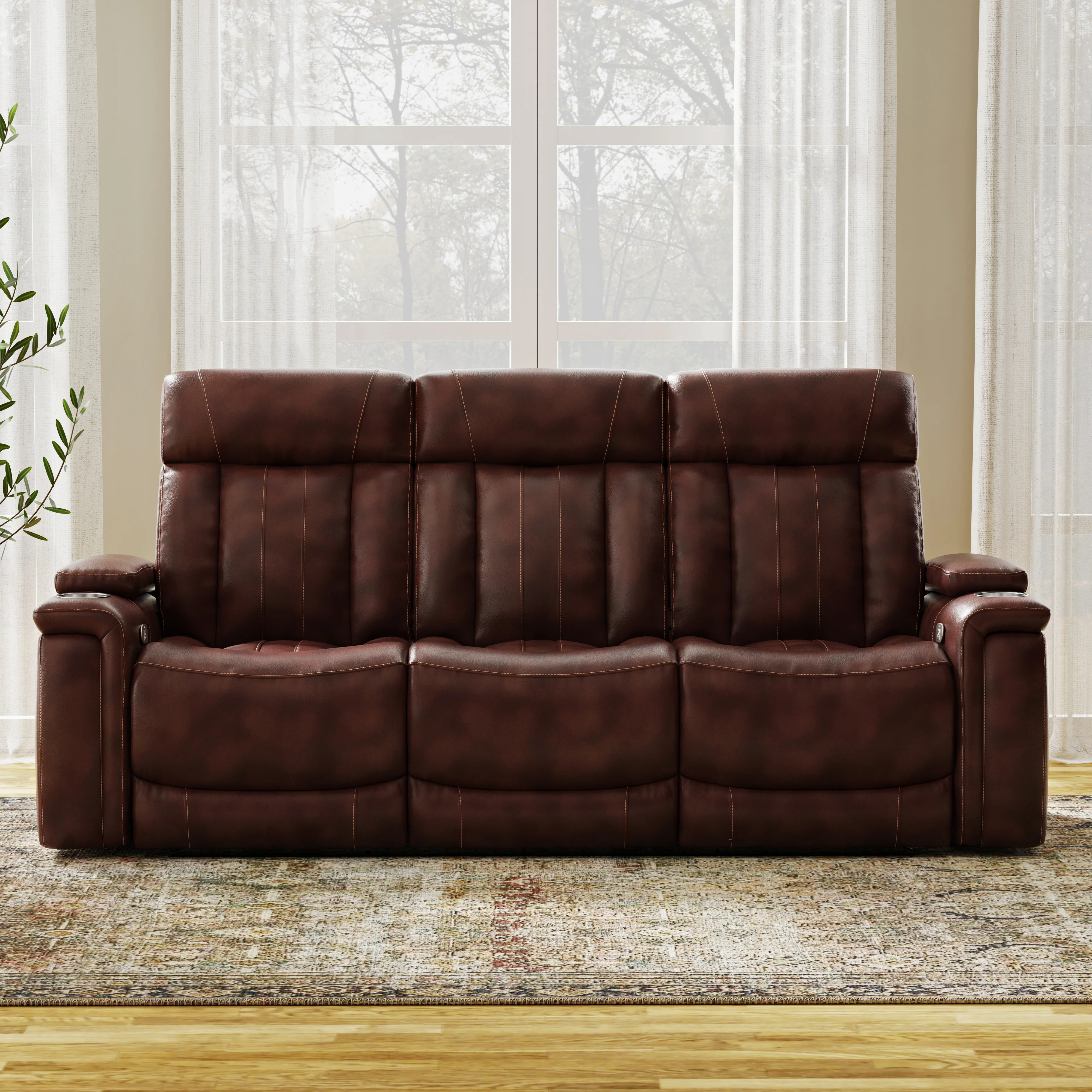 Parker Living Royce - Fantom Brown Power Reclining Sofa Loveseat and Recliner - Image 5